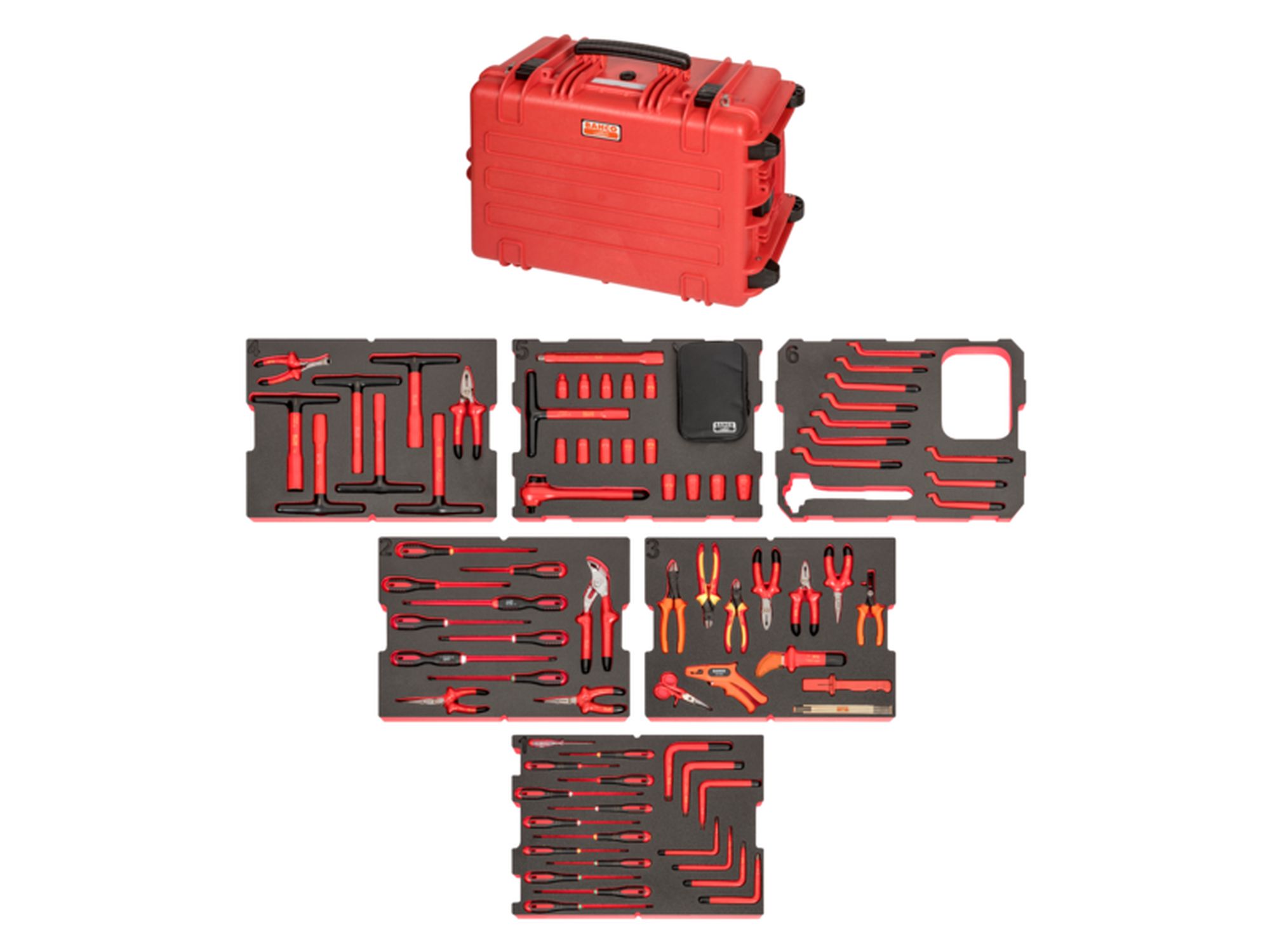 Heavy Duty Rigid Case Insulated Toolkit - 79 Pcs