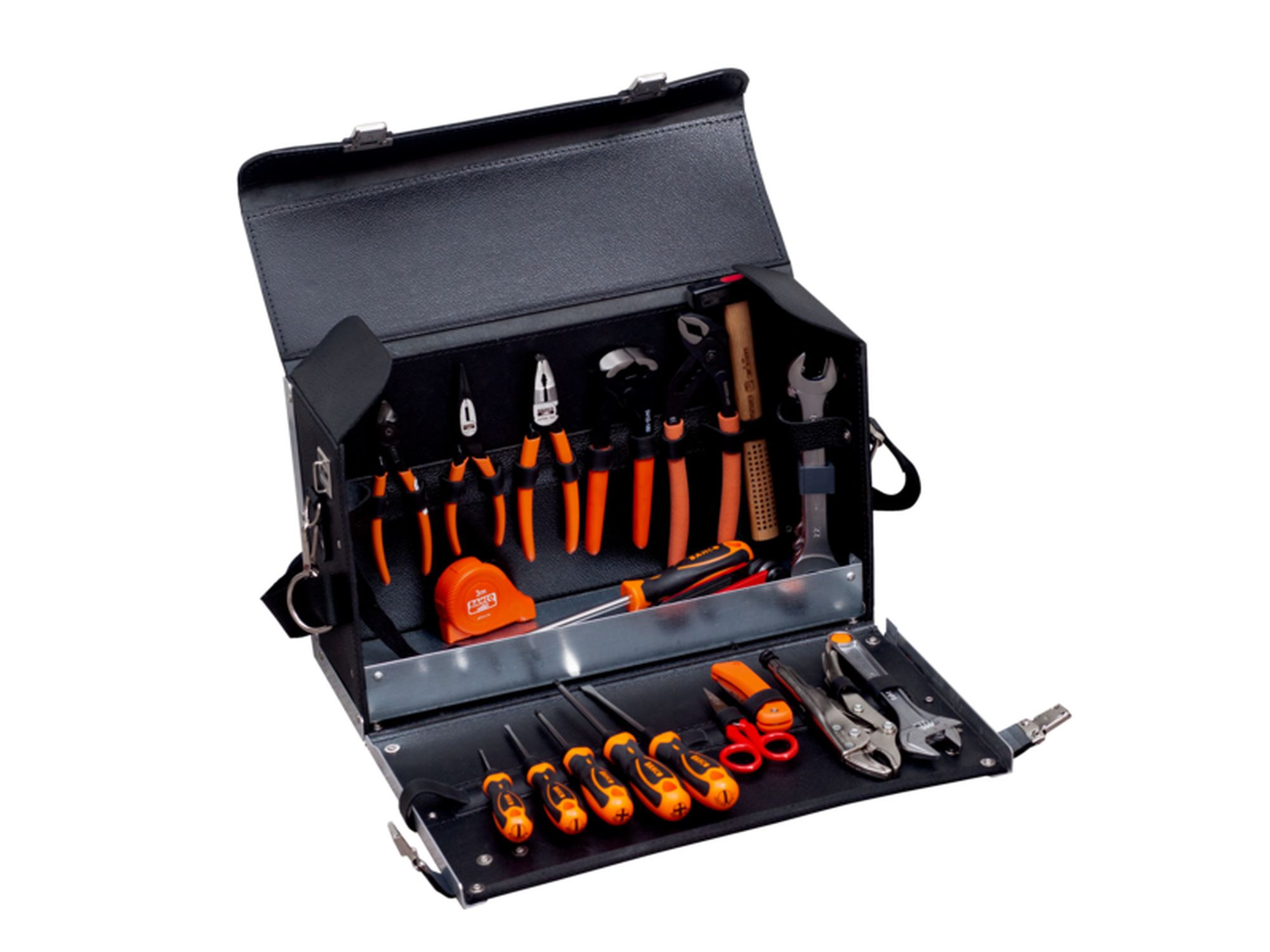 Composiciones de herramientas para mantenimiento general con bolsa de cuero, 32 unidades