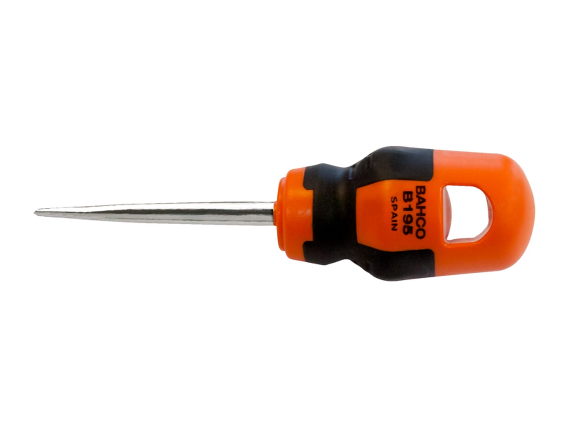 Puntero redondo BahcoFit con mango de goma Stubby (6 x 50, embalaje en blíster)