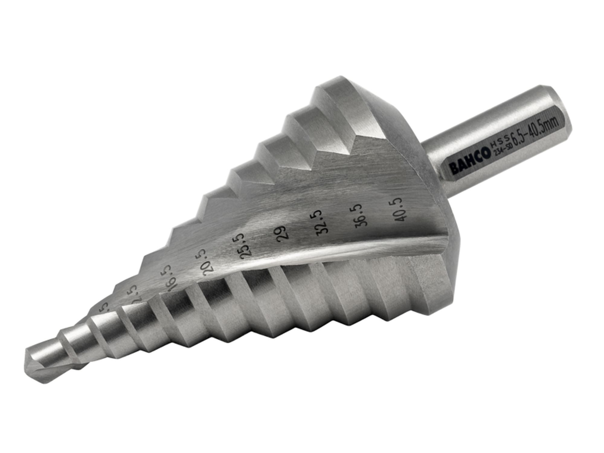 Broca escalonada para lámina de metal de 6,5 a 40,5 mm