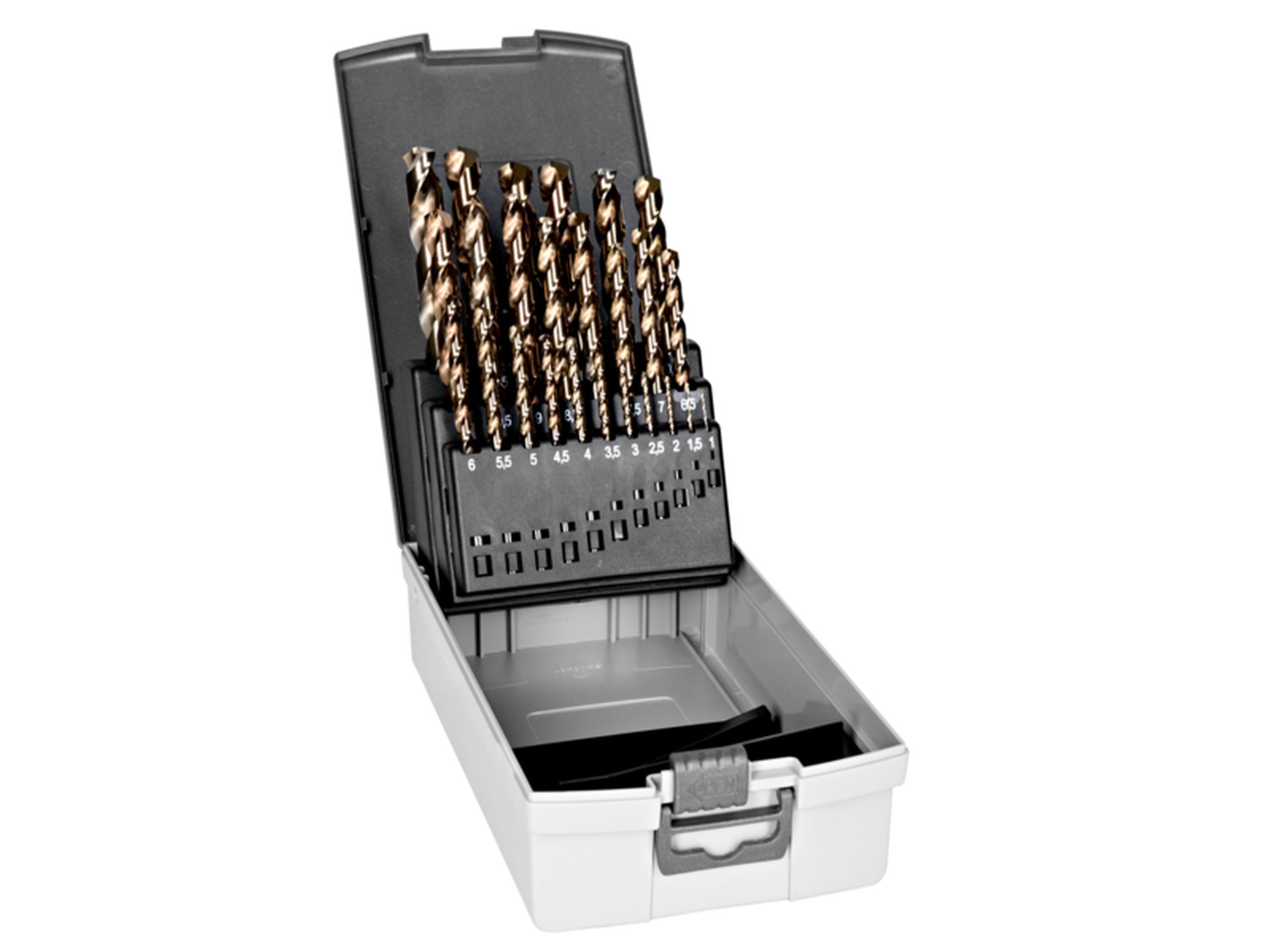 Juego de brocas HSS-E de cobalto para metal (25 piezas)