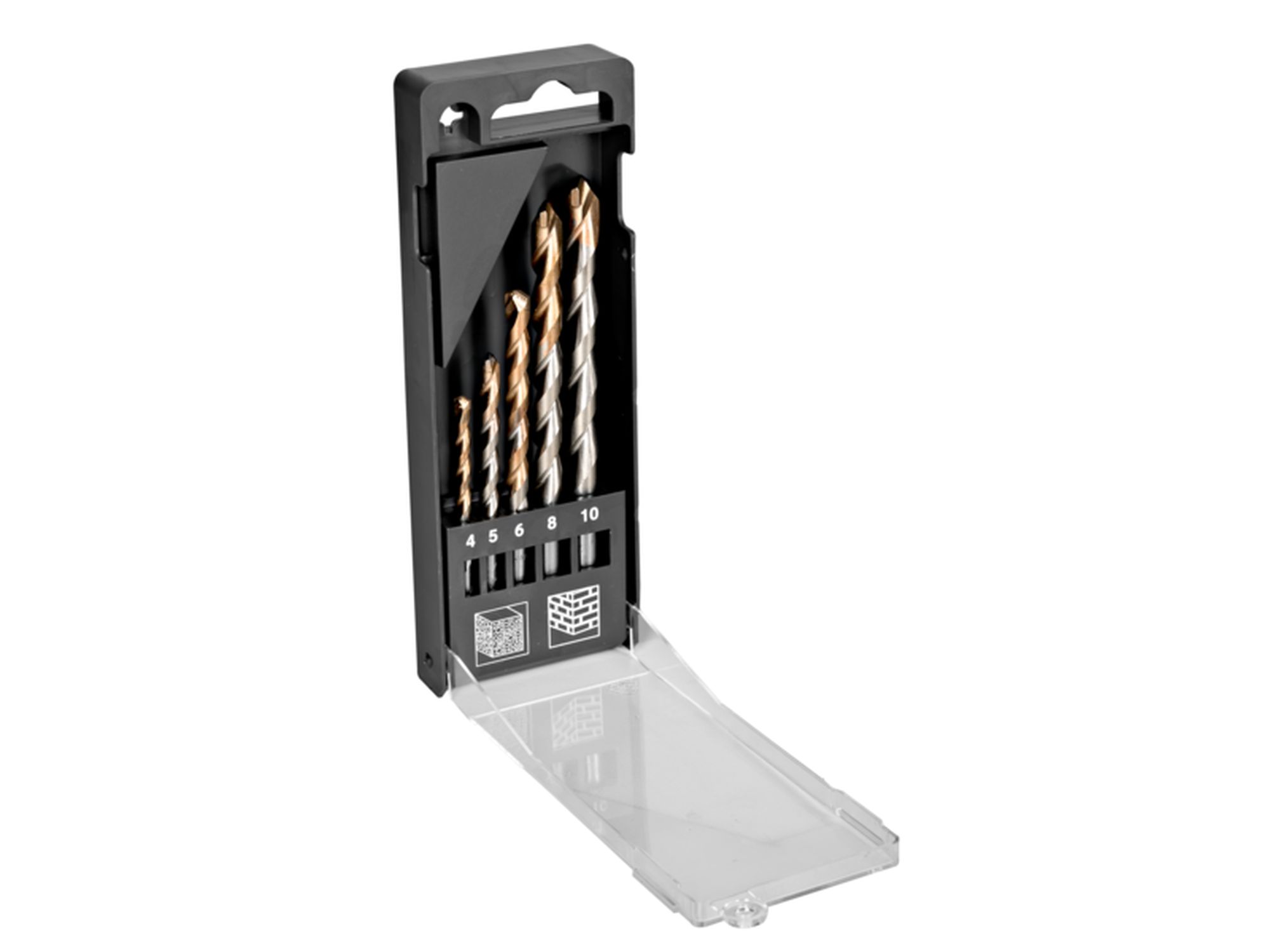 Juego de brocas para hormigón con punta de carburo (5 piezas)