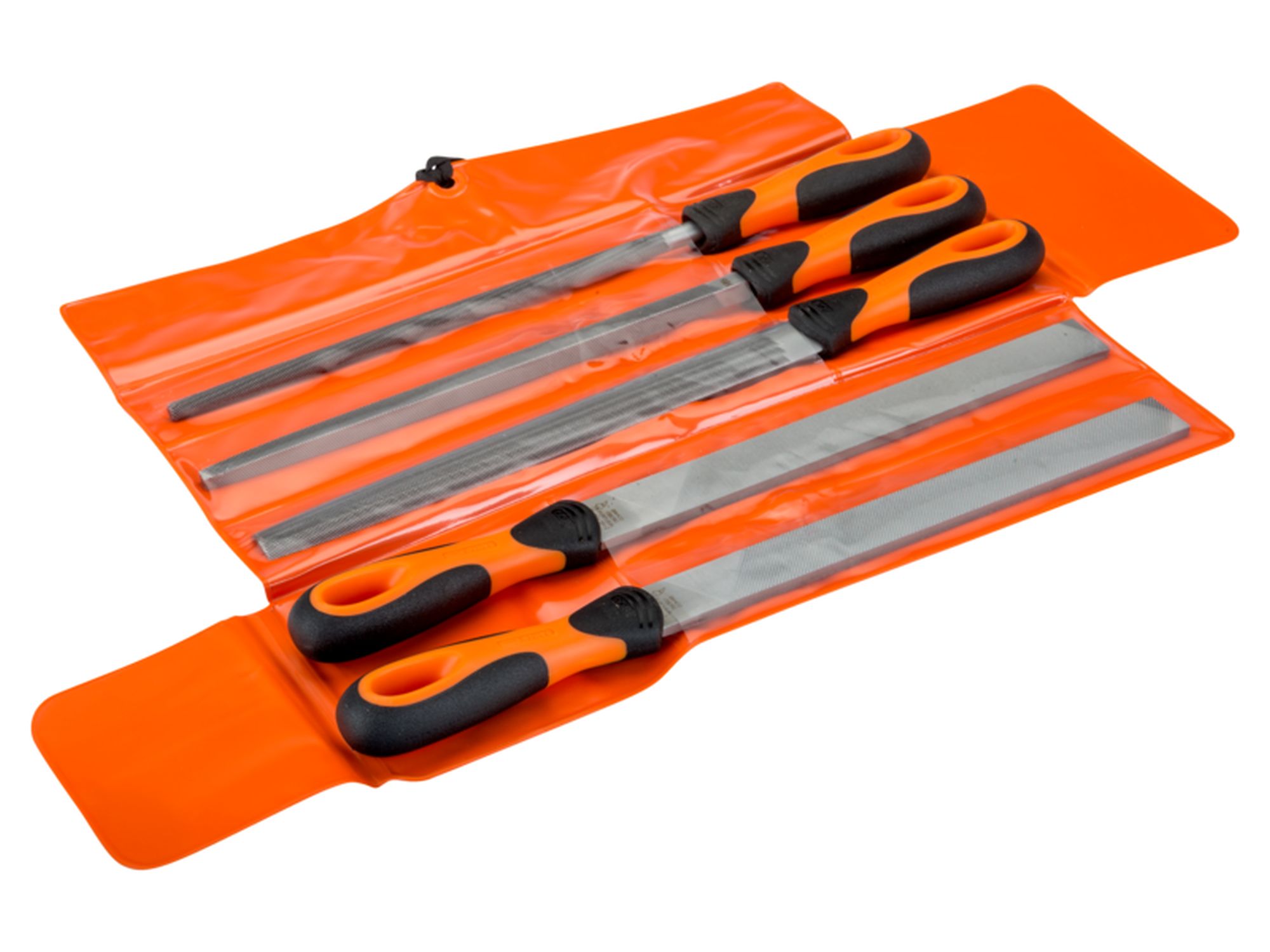 Juego de limas ERGO™, 4 limas de corte basto / 1 de picado entrefino, 250 mm: 5 unidades