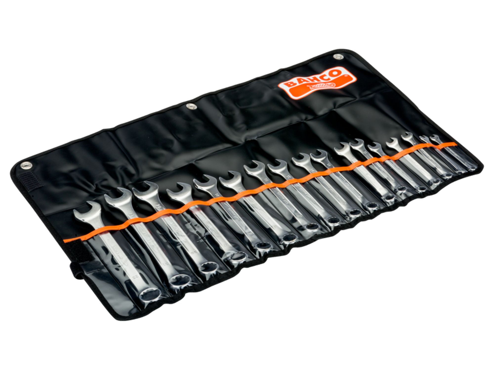 Juego de llaves planas combinadas métricas de 6-22 mm (17 piezas/estuche)