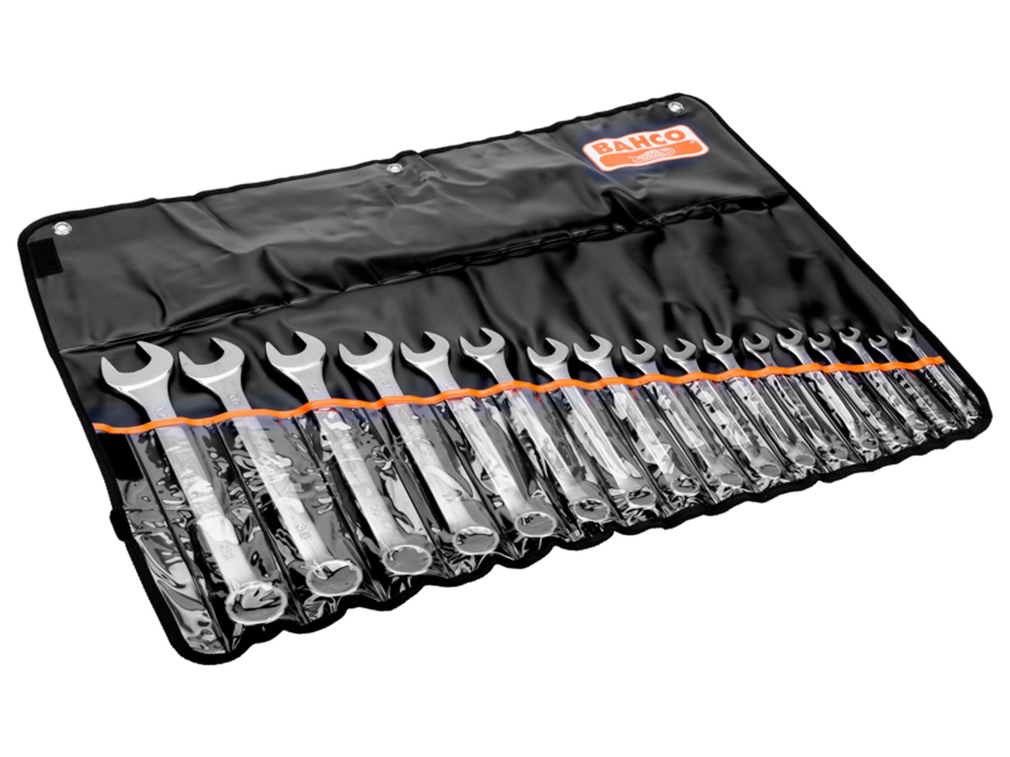 Juego de llaves planas combinadas métricas de 8-32 mm (17 piezas/estuche)