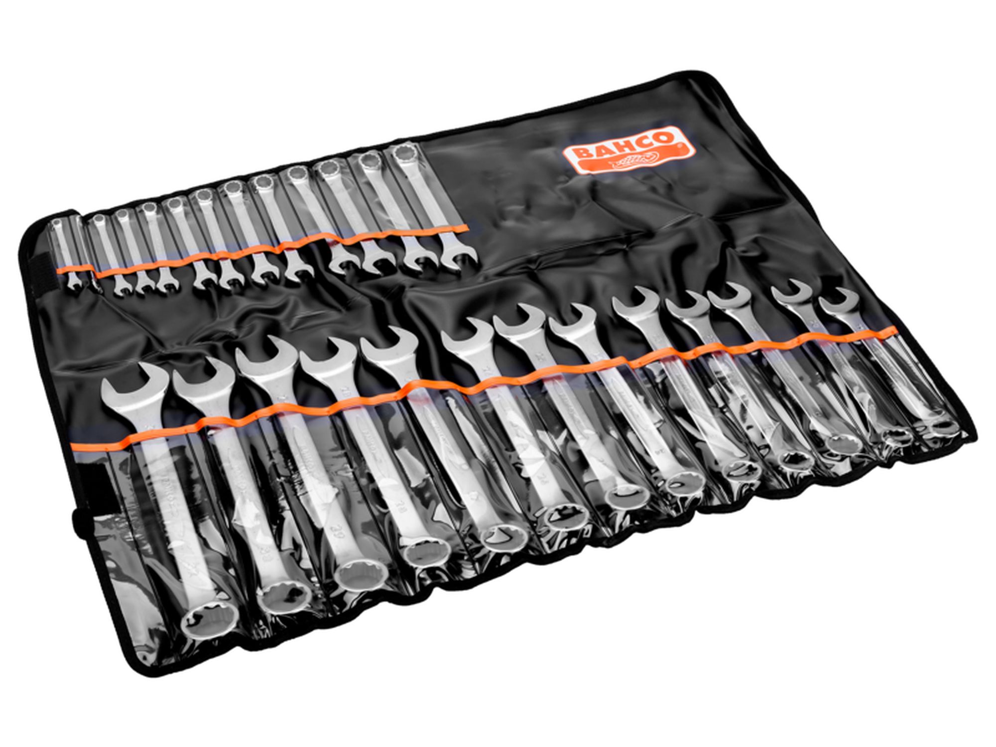 Juego de llaves planas combinadas métricas (26 piezas/estuche)