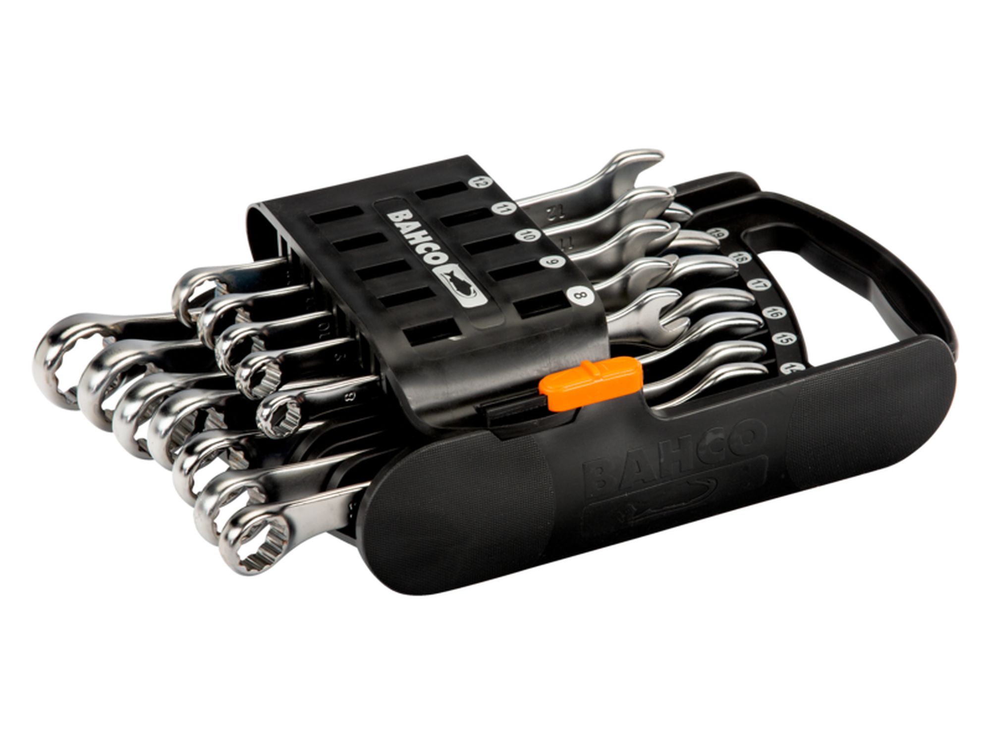 Juego de llaves planas combinadas métricas con acabado micromate (12 piezas/colgador de plástico)