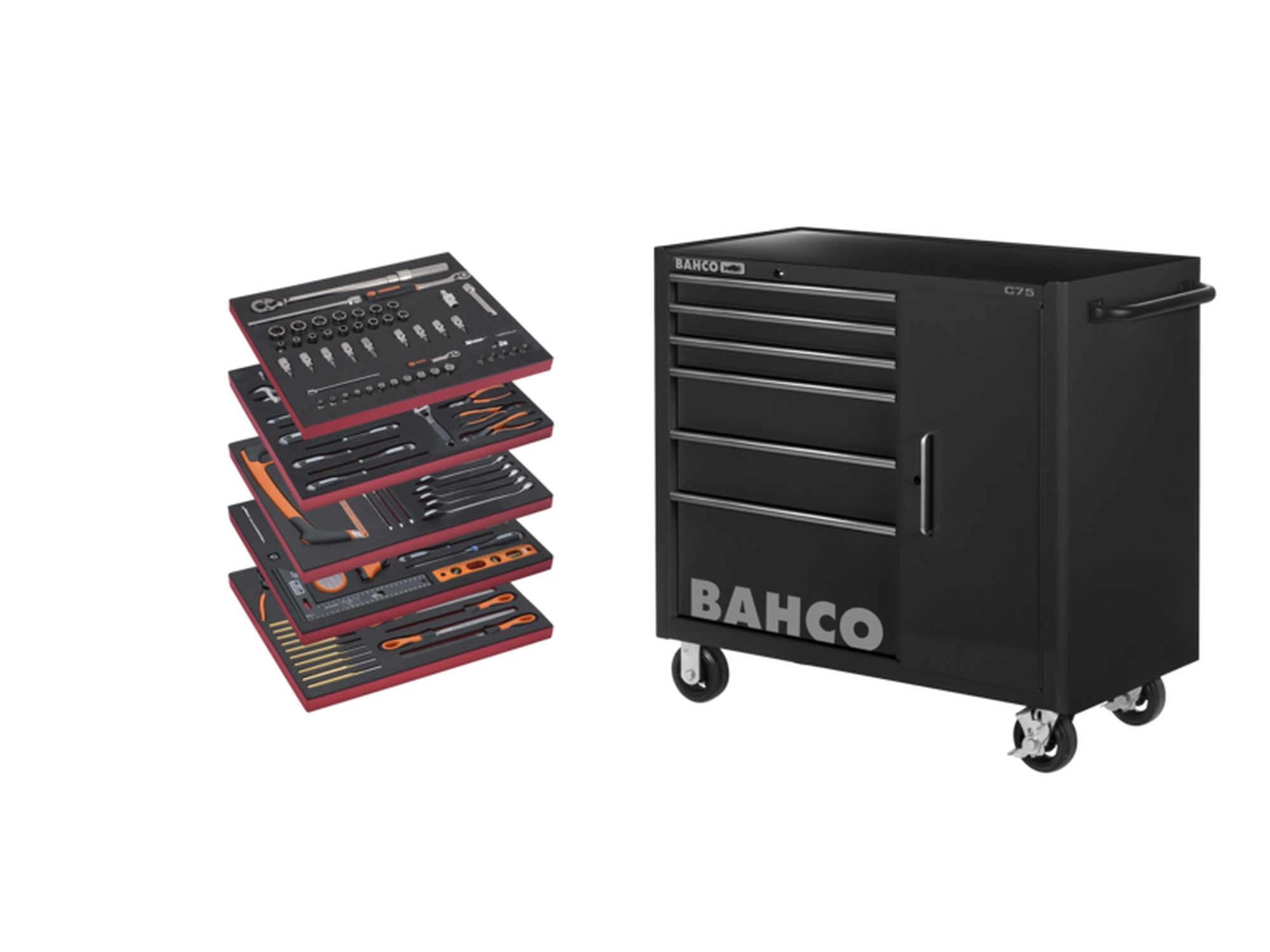 Tool Trolley General Purpose Toolkit - 187 Pcs