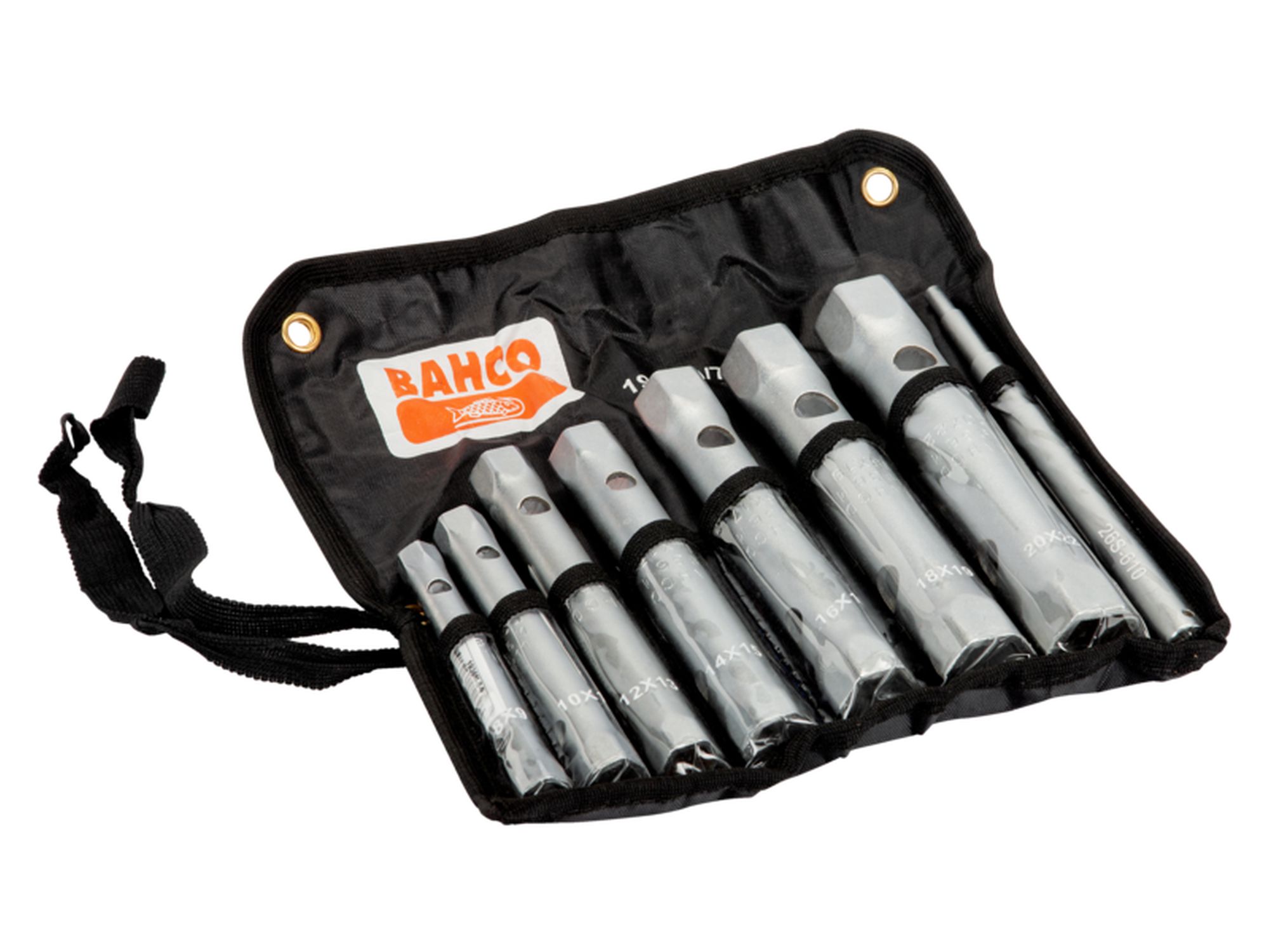 Juego de llaves de tubo de dos bocas métricas (7 piezas/caja)