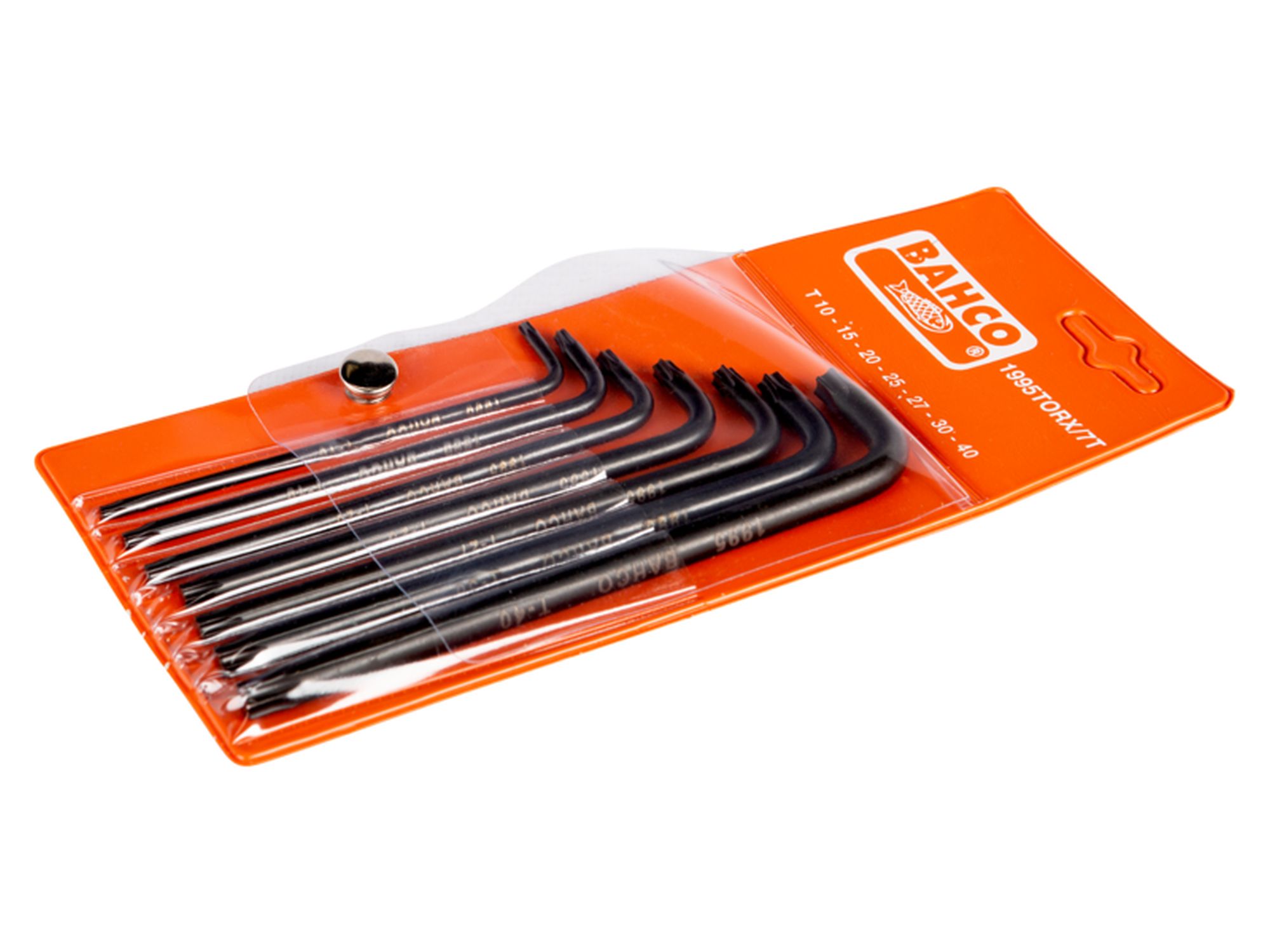 Juego de llaves tipo allen TORX® largas y fosfatadas, T10-T40: 7 piezas