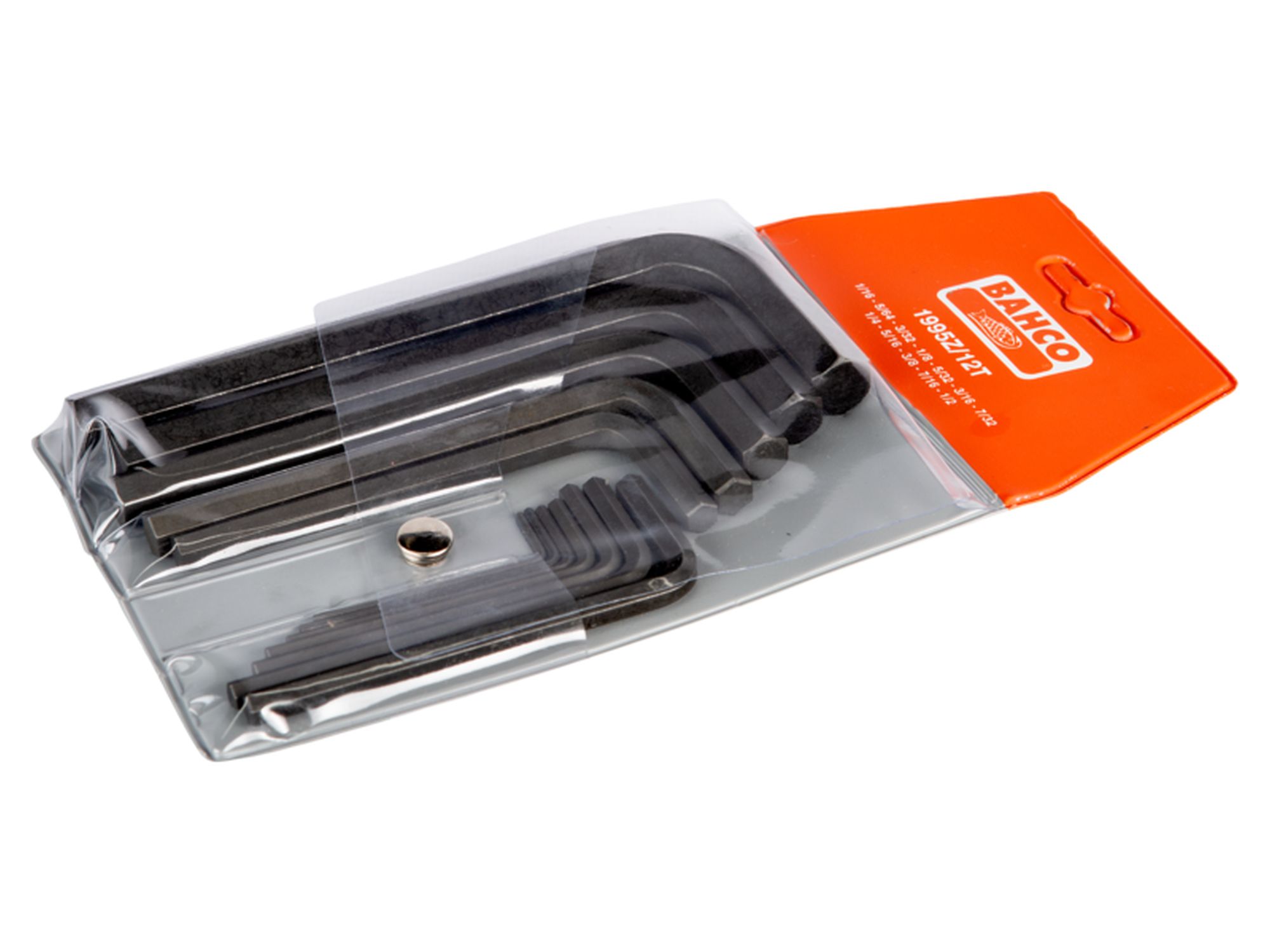 Juego de llaves hexagonales e imperiales con acabado fosfatado, 1/16