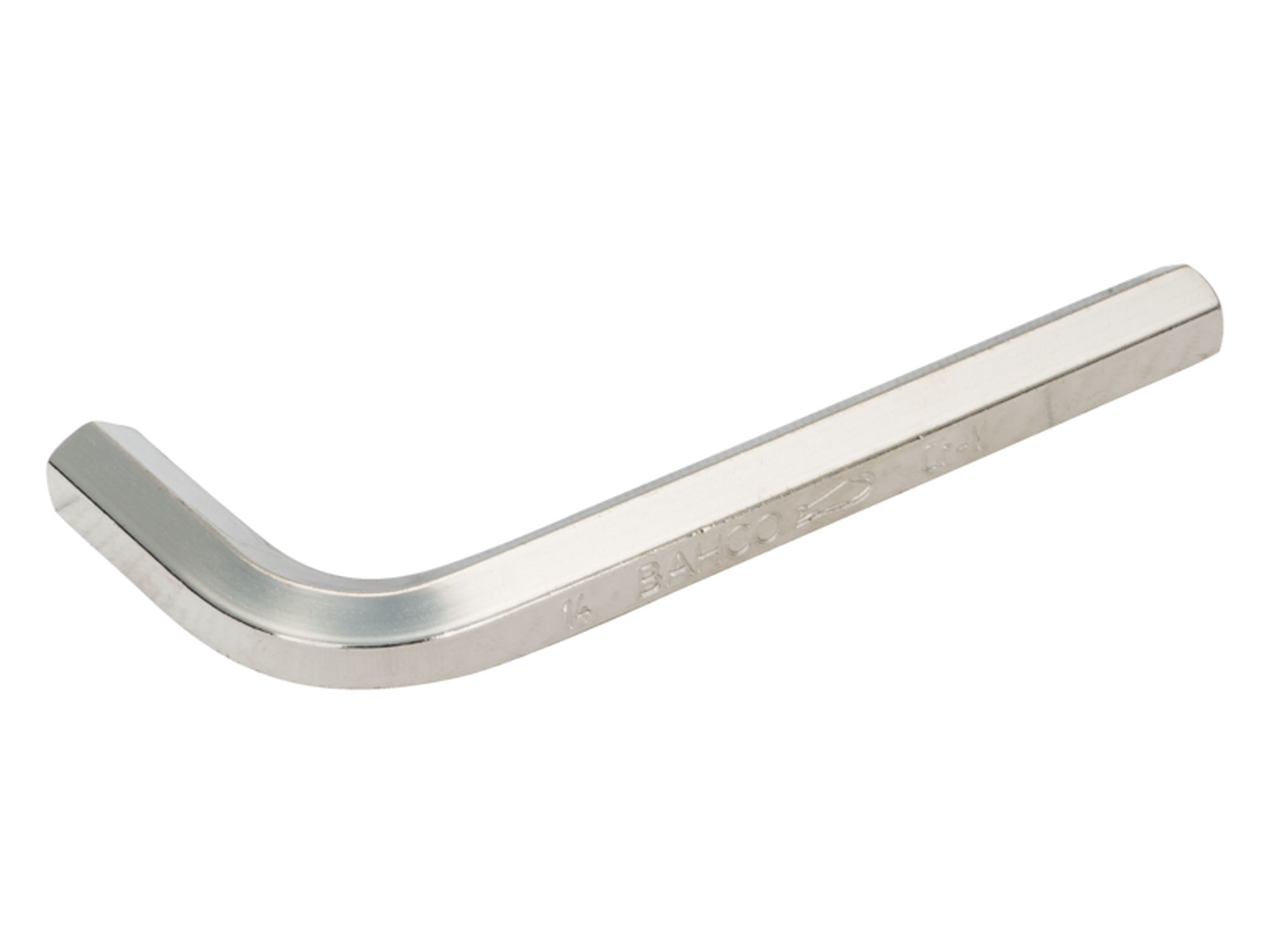 Llave hexagonal tipo allen hexagonal y métrica con acabado niquelado (4 x 74 mm)