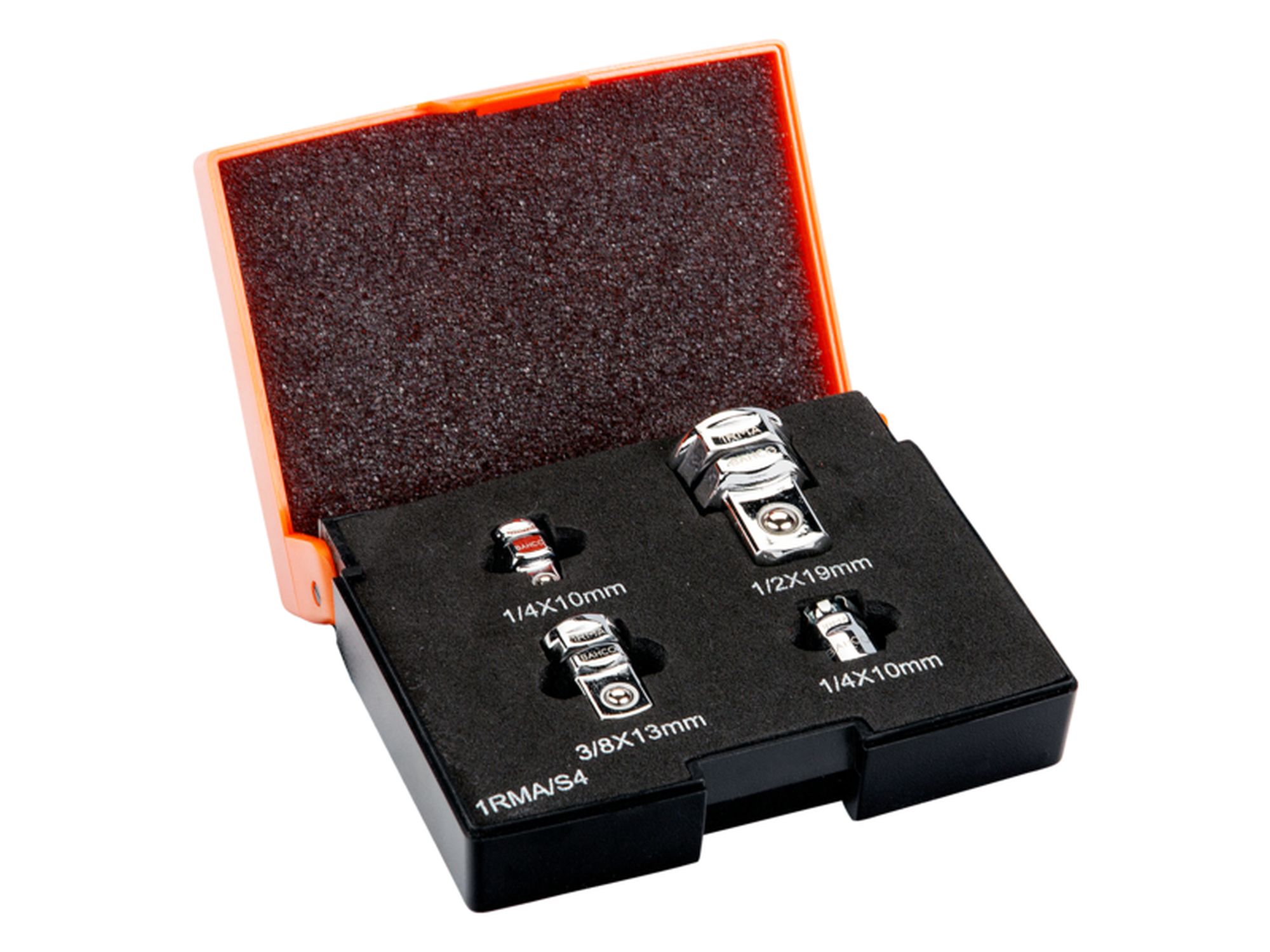 Juego de adaptadores para llaves de carraca (4 piezas/caja)