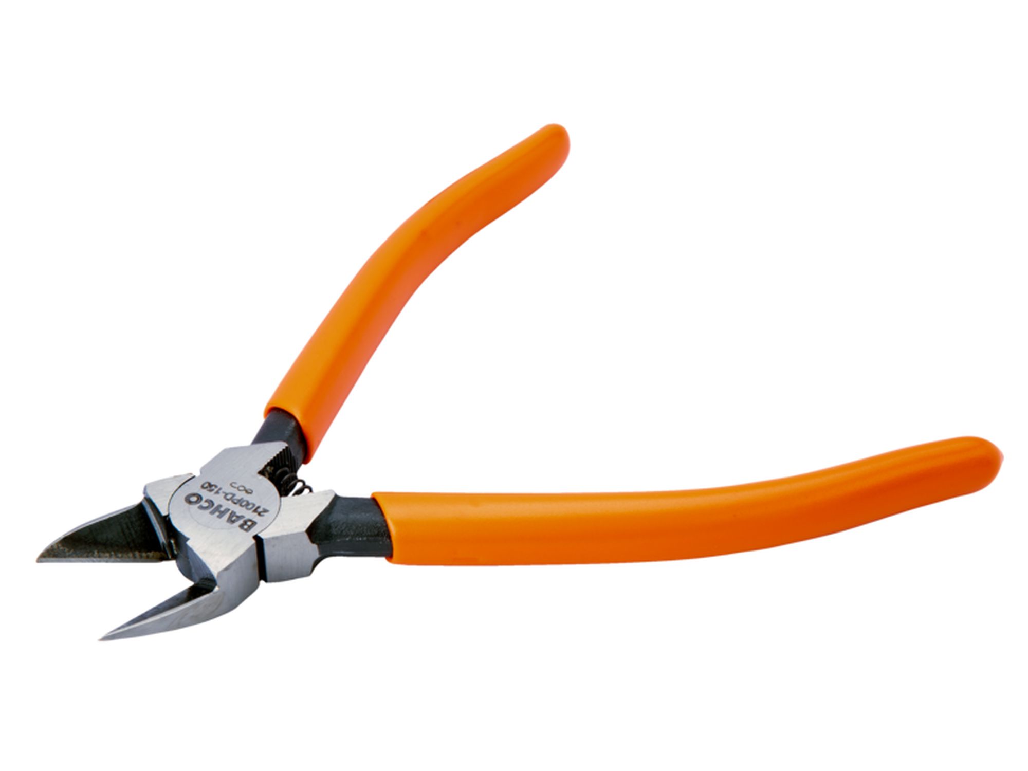 Alicates de corte diagonal con mangos recubiertos de PVC y acabado fosfatado (150 mm)