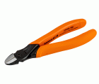 Alicates de corte diagonal con mangos monomateriales y acabado fosfatado, 180 mm