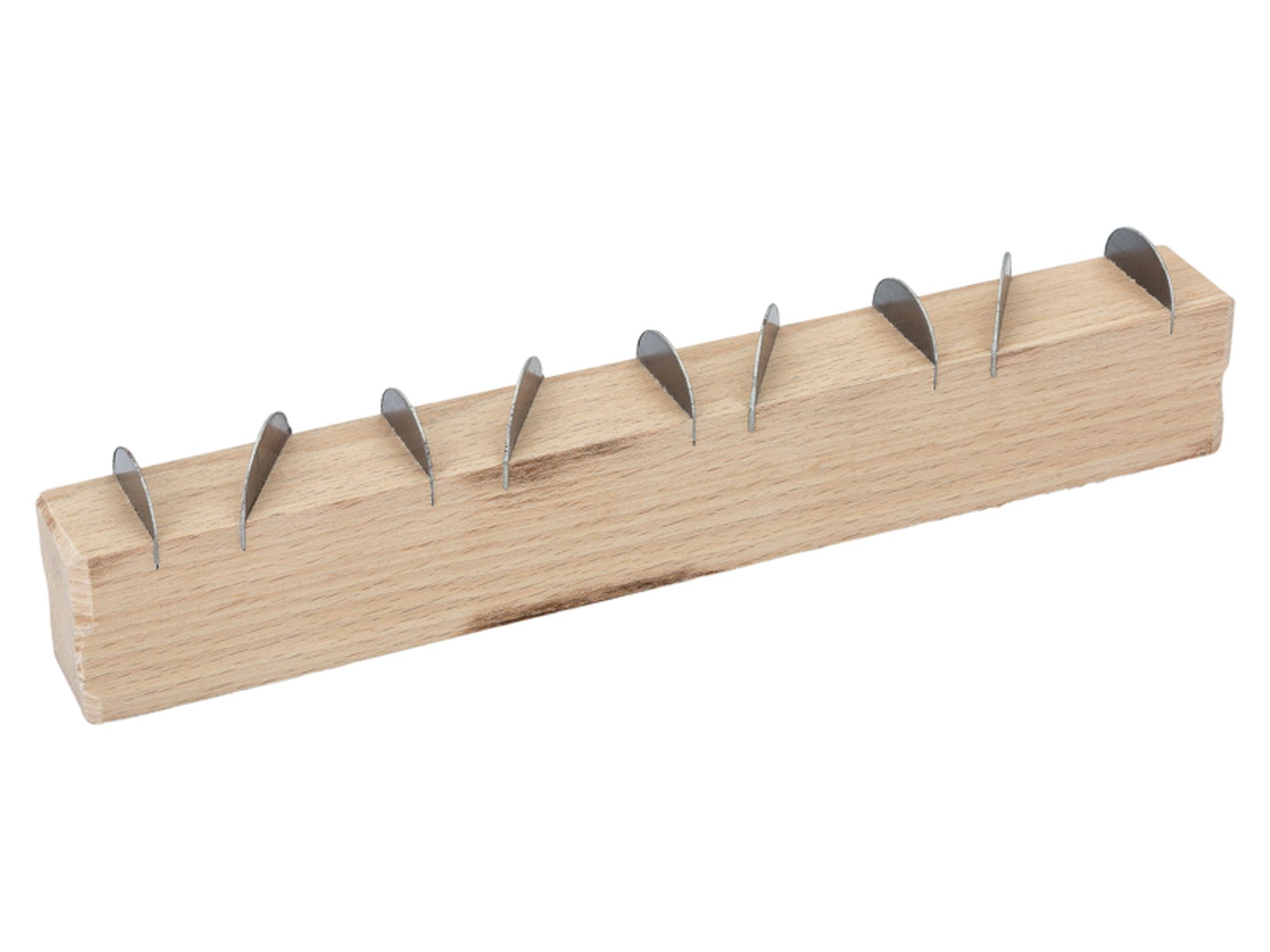 Carril curvado con mango de madera de 225 mm x 35 mm x 20 mm