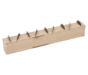 Carril curvado con mango de madera de 225 mm x 35 mm x 20 mm