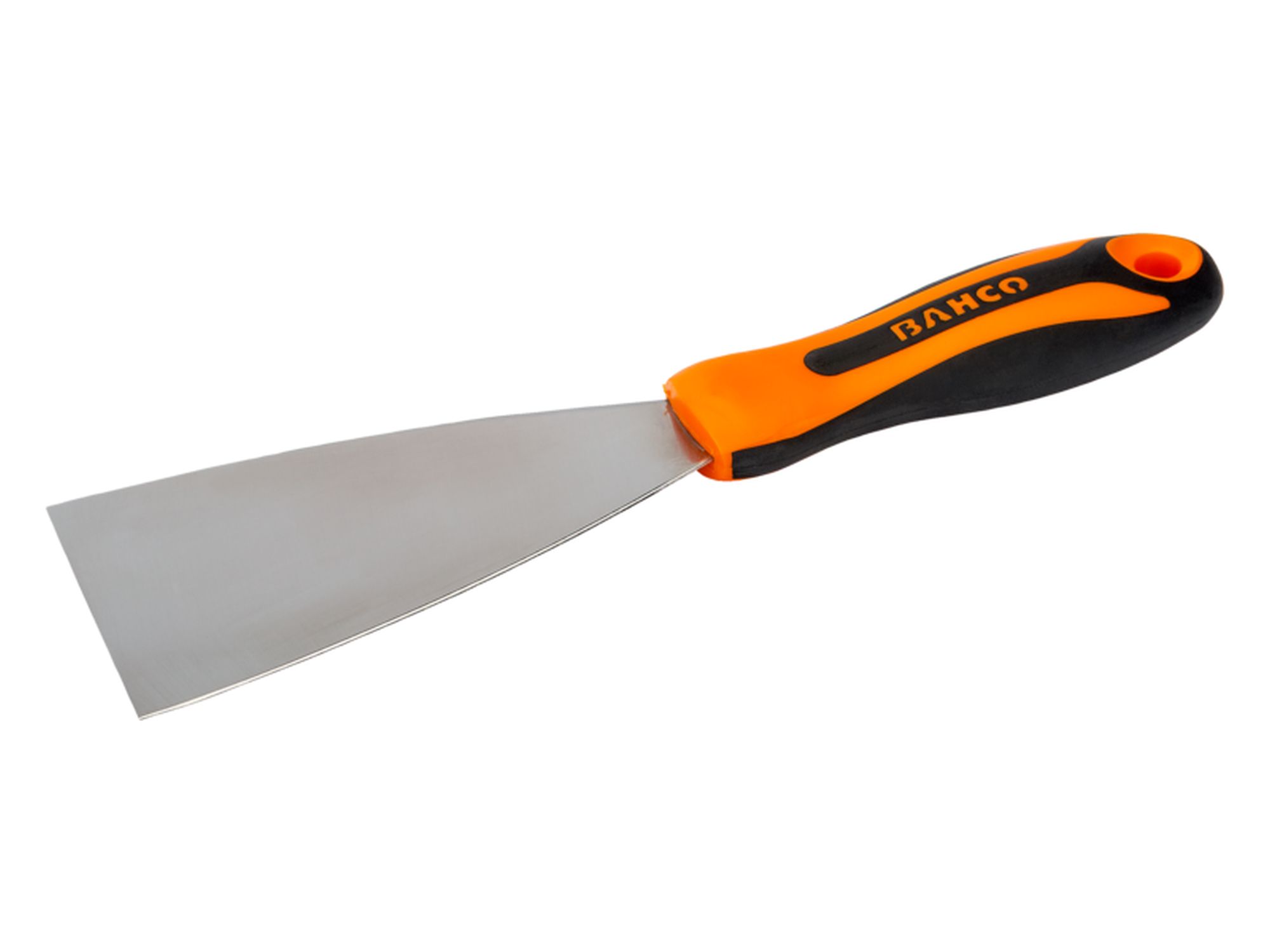 Rasqueta de pintor con hoja de acero inoxidable y mango bi-componente de 100 mm x 220 mm