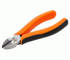 Alicates de corte diagonal con mangos bi-componentes y acabado pulido, 160 mm