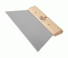 Espátula de encolar con dentado con forma rectangular de 130 mm x 200 mm
