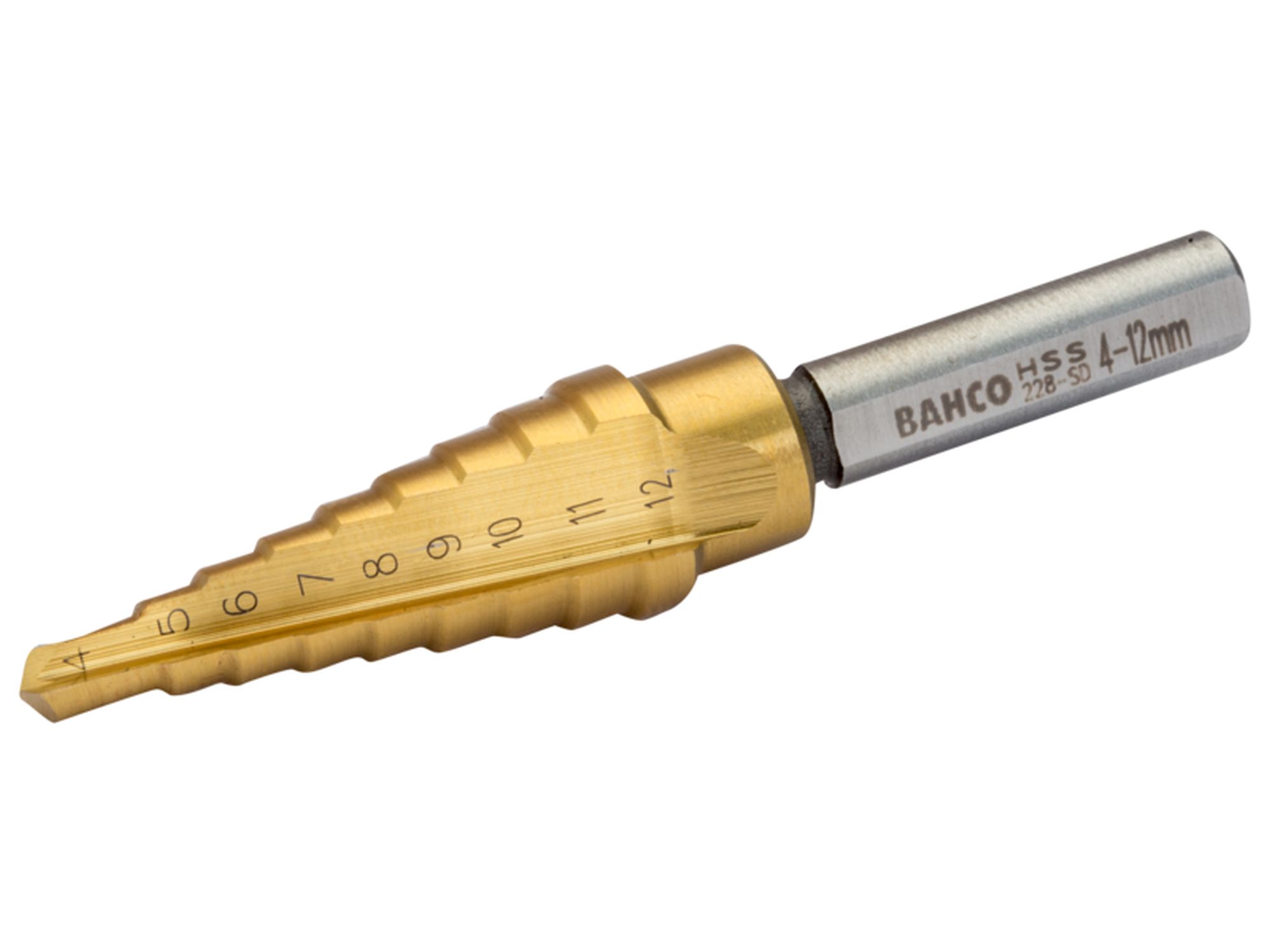 Broca escalonada para lámina de metal de 4 a 12 mm