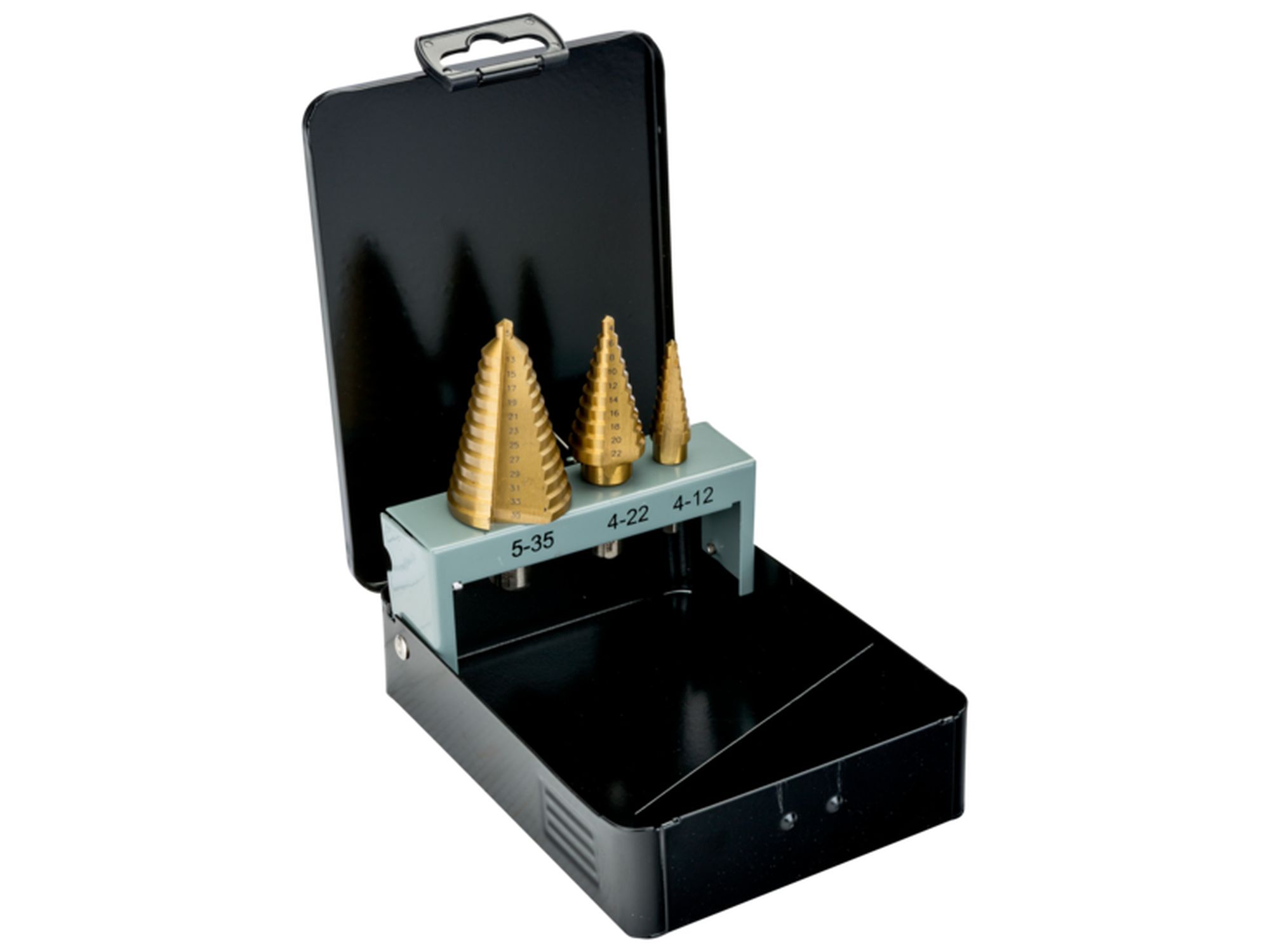 Juego de brocas escalonadas de acero rápido (3 piezas)