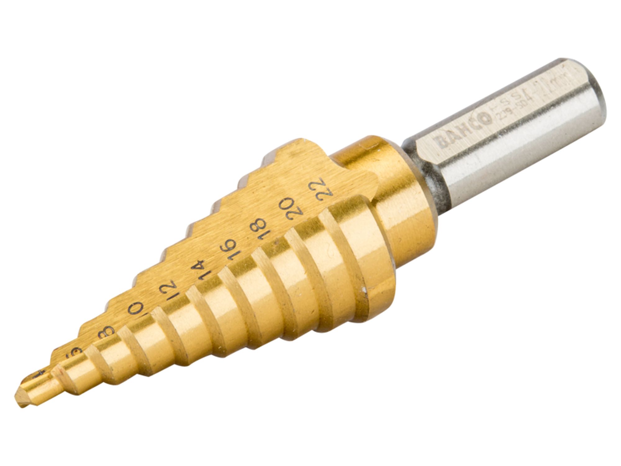 Broca escalonada para lámina de metal de 4 a 22 mm