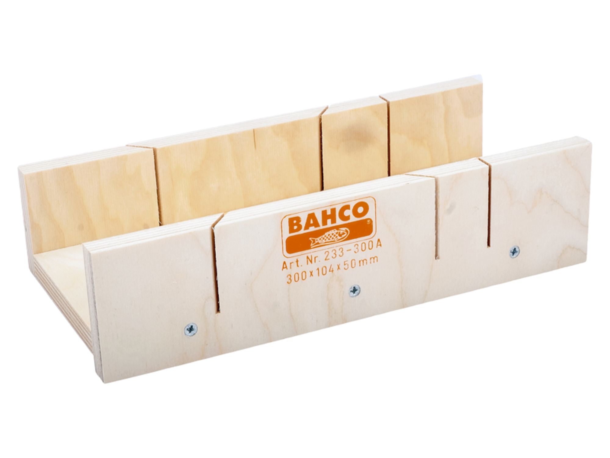 Inglete de madera con pared lateral, 300 mm x 104 mm x 50 mm