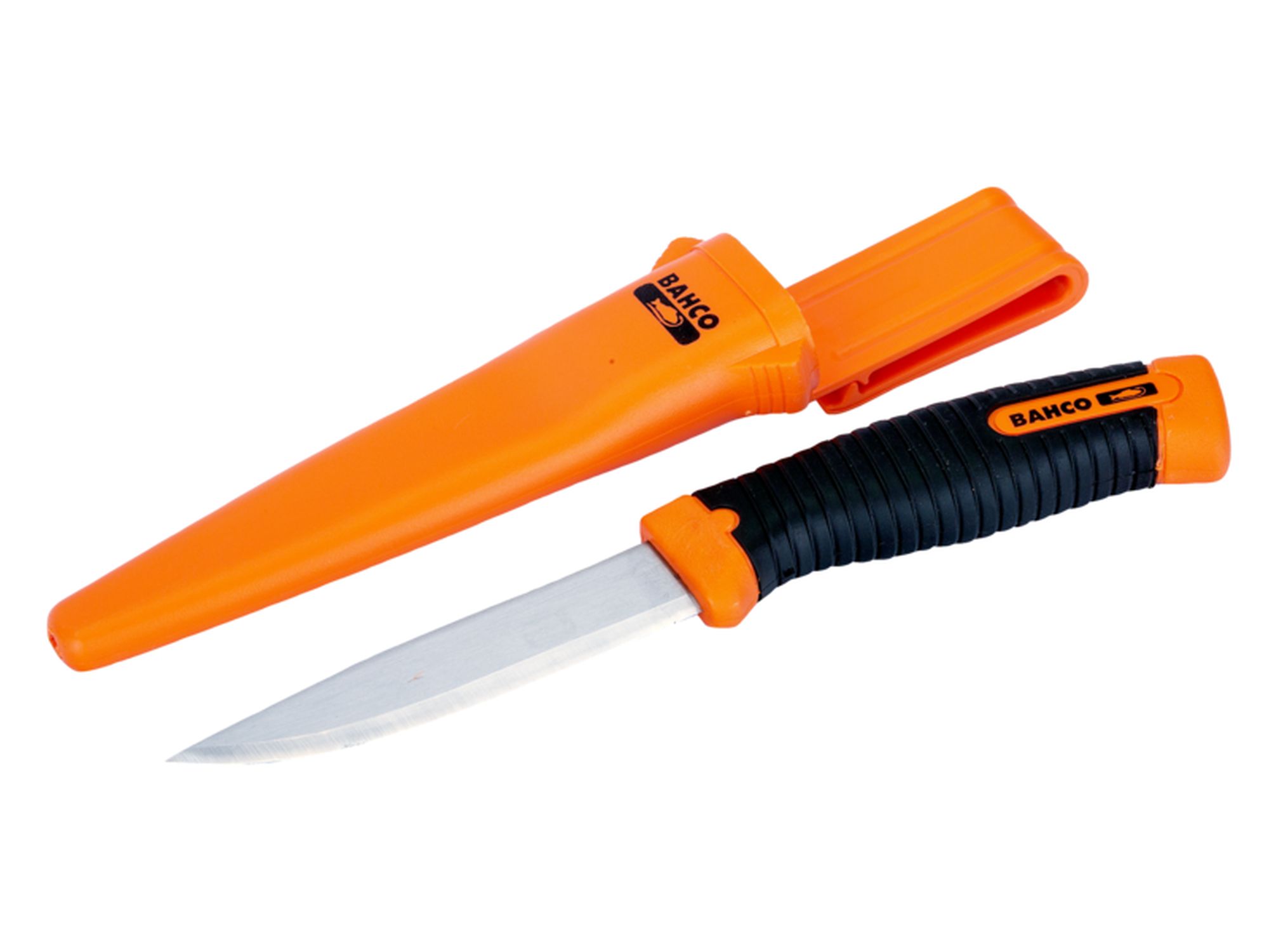 Cuchillo multifunción con mango bi-componente y una funda especial