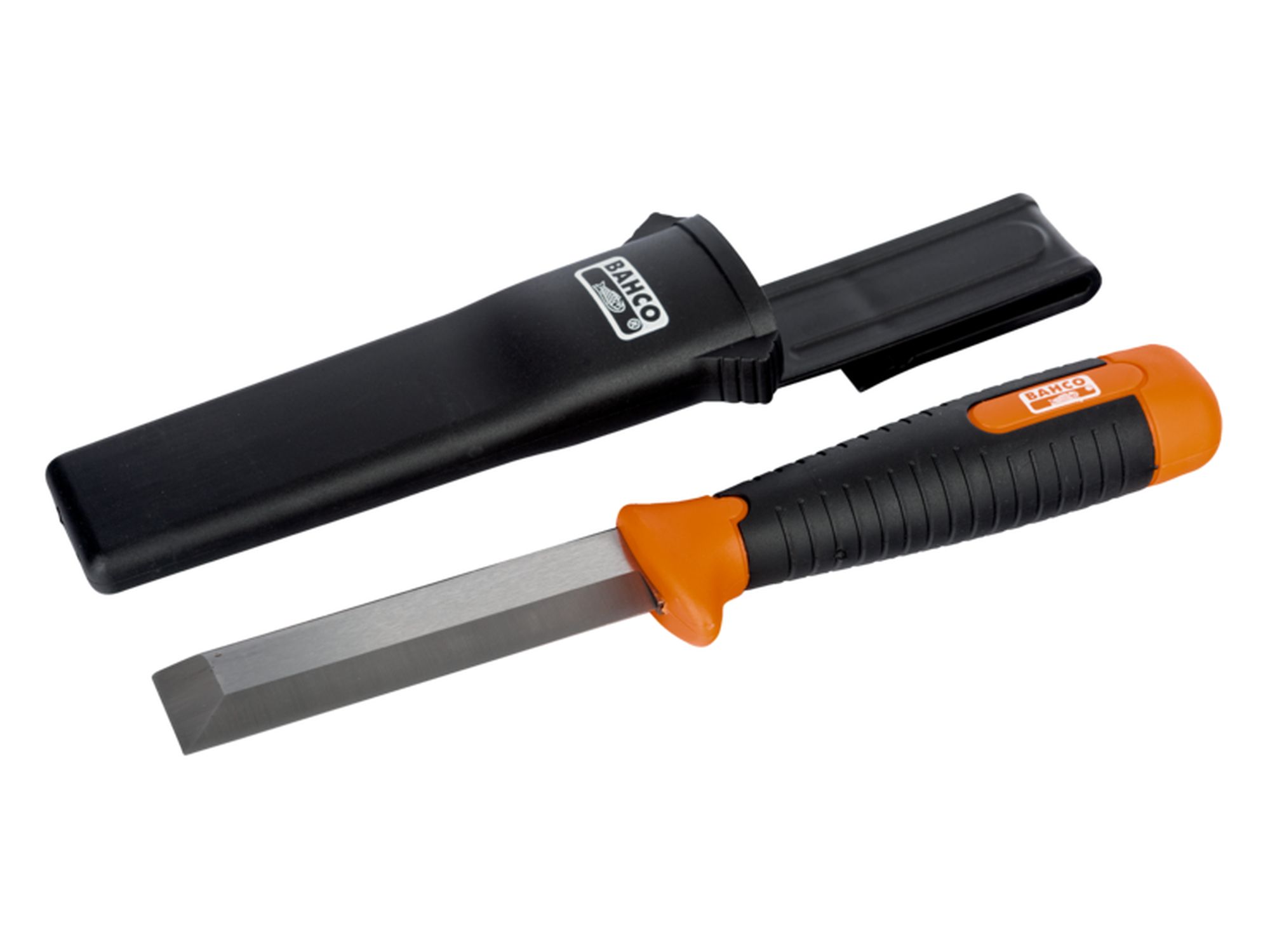 Cuchillo formón «heavy duty» con mango de goma de 25 mm (en blíster)