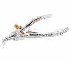 Alicates para arandelas exteriores con mordazas curvadas a 90° y acabado cromado (19-60 mm)
