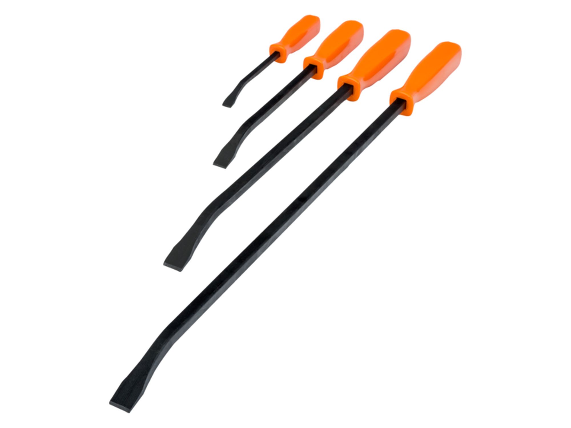 Juego de palancas de cabeza plana con mango de PVC, 640 mm