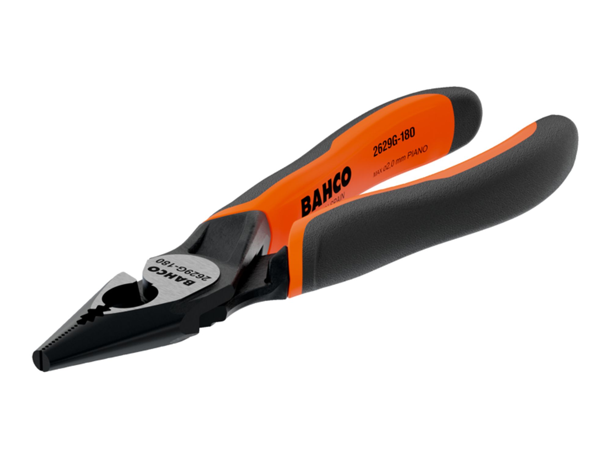 Alicates ERGO™ universales con boca semirredonda y mangos bi-materiales (200 mm)