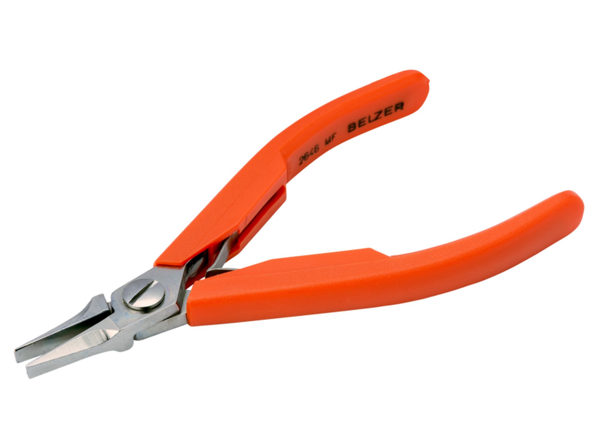 Alicates de boca plana con mangos sintéticos y acabado pulido brillante (120 mm)