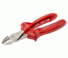 Alicates de corte diagonal con mangos aislados de acetato de celulosa y acabado cromado niquelado, 160 mm