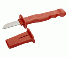 Cuchillo para cables aislado con protector de plástico, 55,5 mm