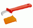 Cuchillo curvo aislado con protección, 38 mm
