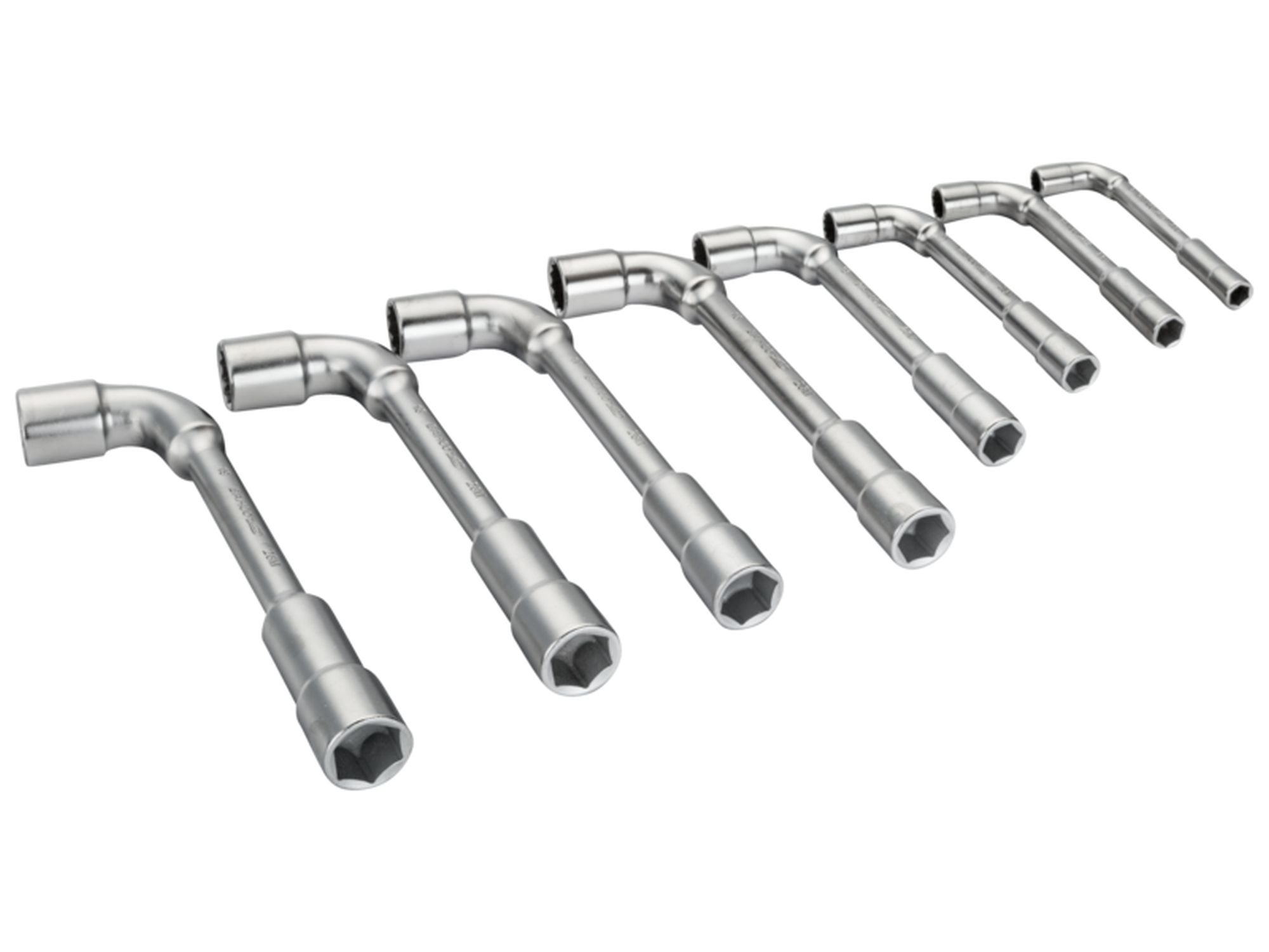 Juego de llaves de tubo acodadas de dos bocas métricas con perfil Dynamic-Drive™ de 12 x 6 puntos (8 piezas/caja)