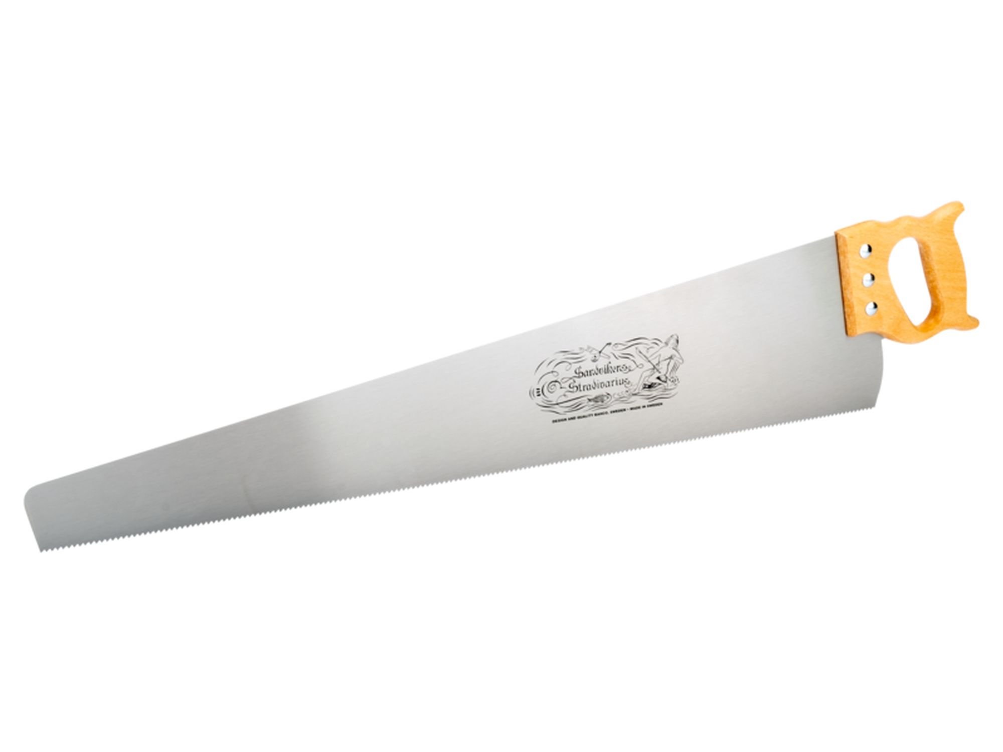 Serrucho musical con mango de madera, 750 mm