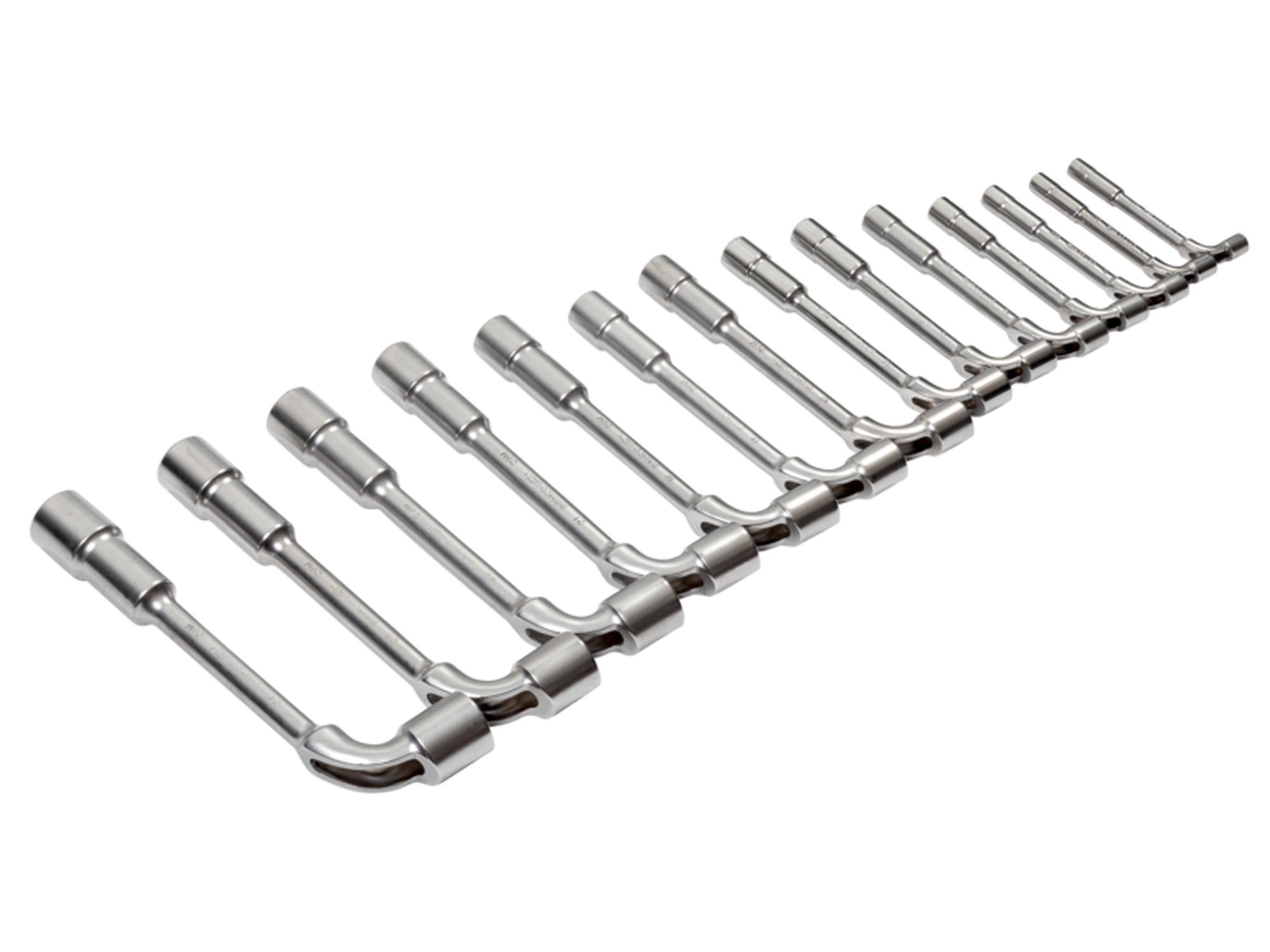 Juego de llaves de tubo acodadas de dos bocas métricas con perfil Dynamic-Drive™ de 6 x 6 puntos (14 piezas/caja)