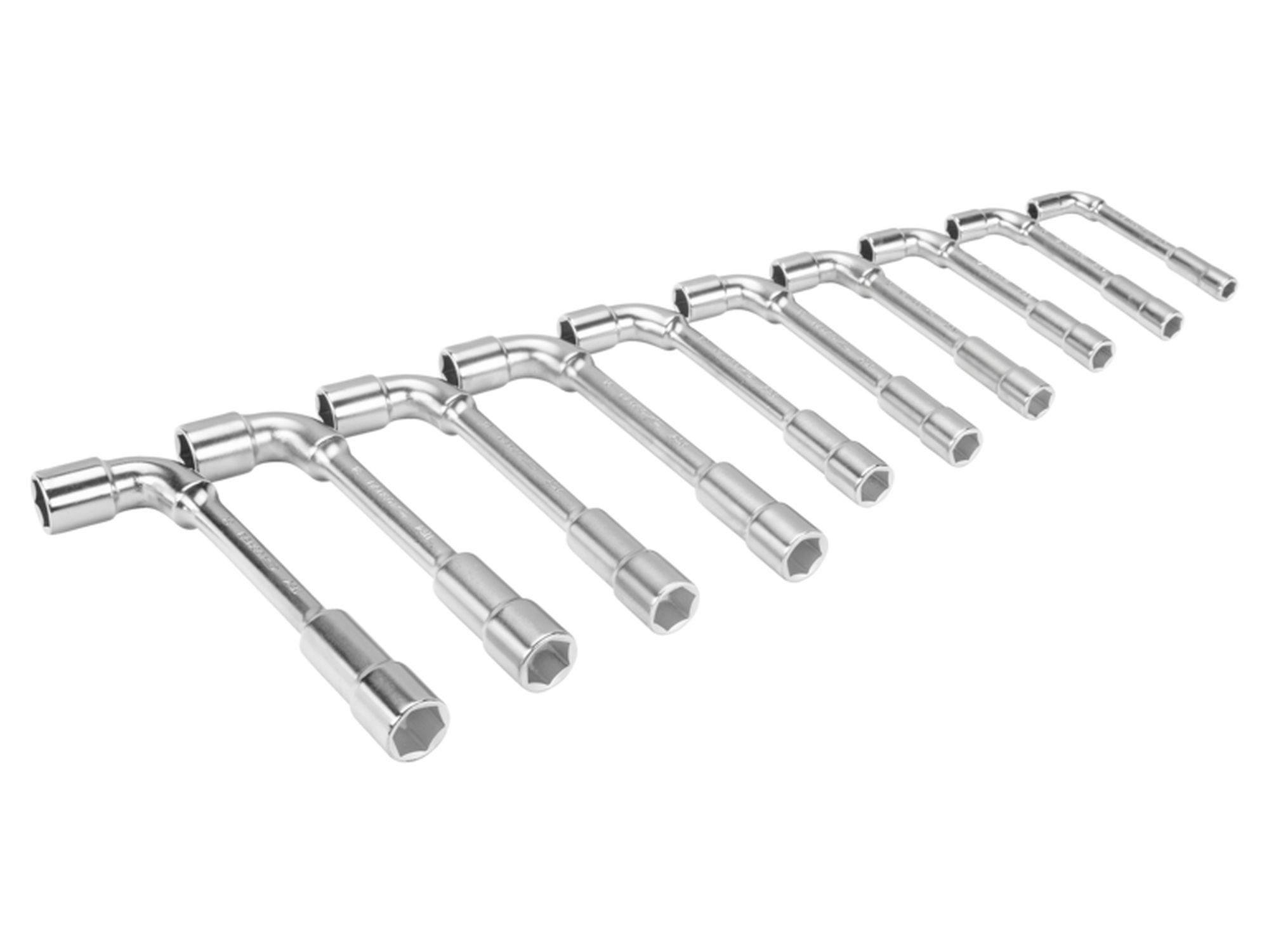 Juego de llaves de tubo acodadas de dos bocas métricas con perfil Dynamic-Drive™ de 6 x 6 puntos (10 piezas/caja)