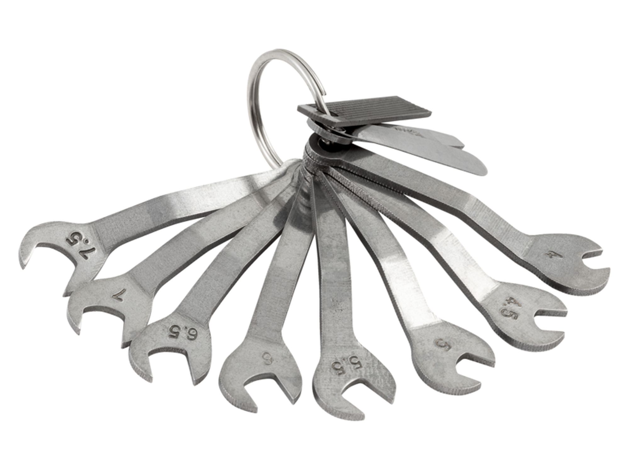 Juego de llaves Magneto de dos bocas métricas en anilla cromada