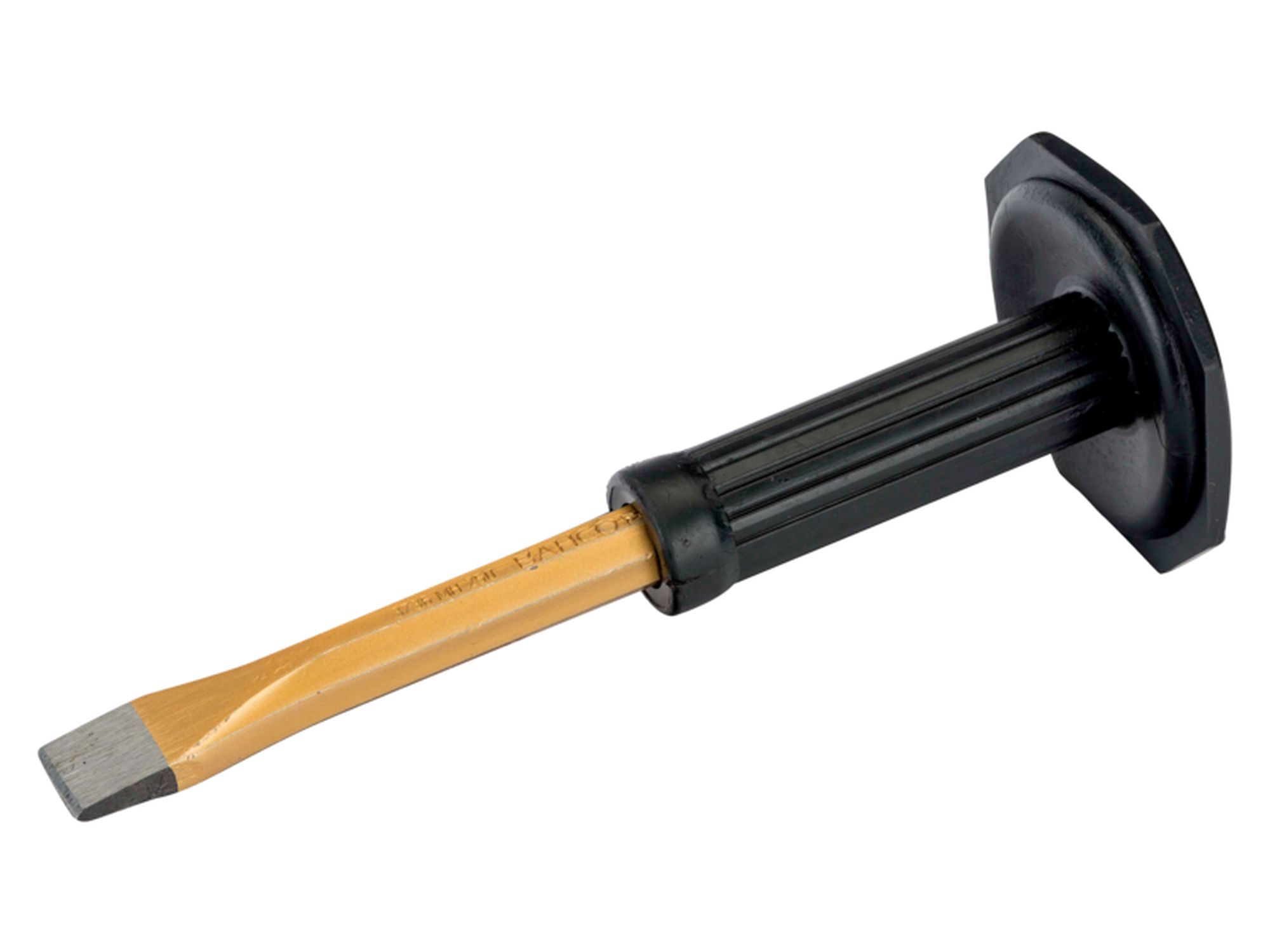 Cincel de albañil de 26 mm con mango octogonal y protección, 300 mm