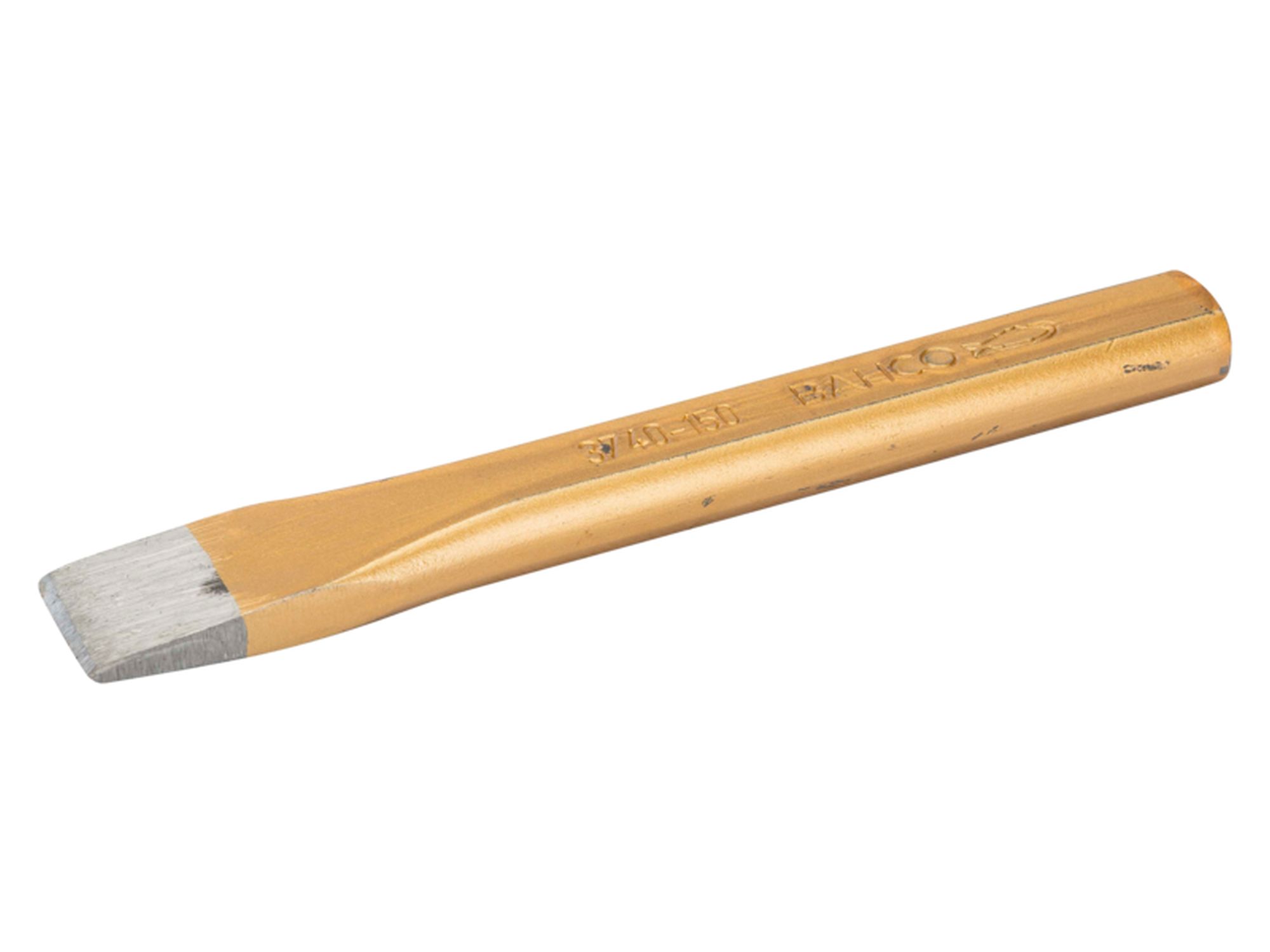 Cincel de chapista de 26 mm con mango plano ovalado y acabado lacado color cobre, 300 mm