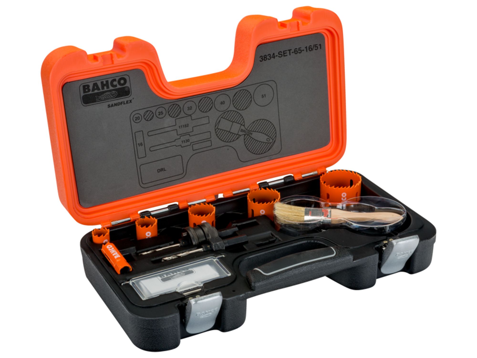 Juego de coronas de sierra bi-metal Sandflex® de 16-51 mm para planchas de metal/madera (9 piezas)