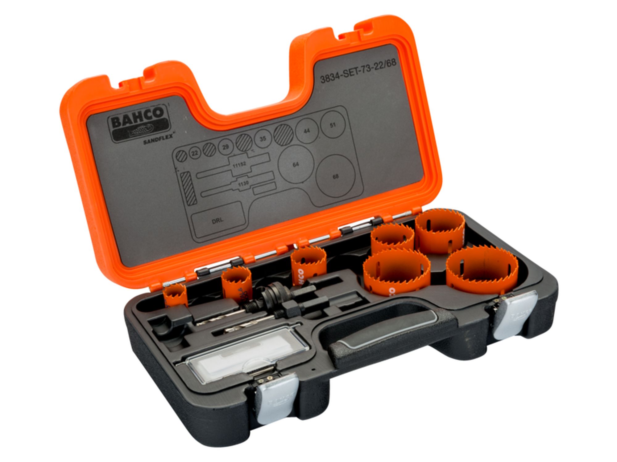 Juego de coronas de sierra bi-metal Sandflex® de 22-68 mm (10 piezas)