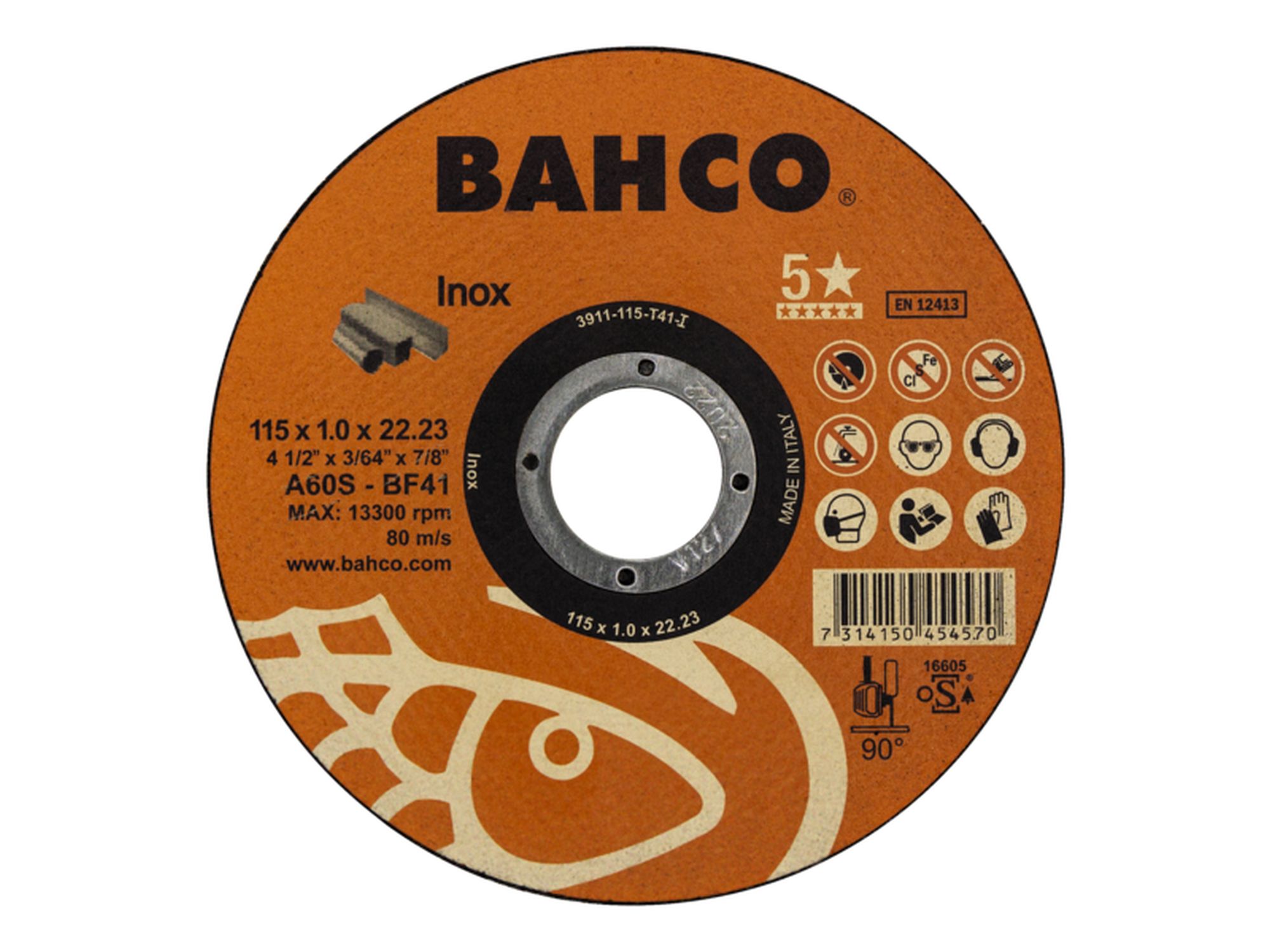 Discos abrasivos de corte de alto rendimiento para inox. 150 x 1.0 x 22.23mm