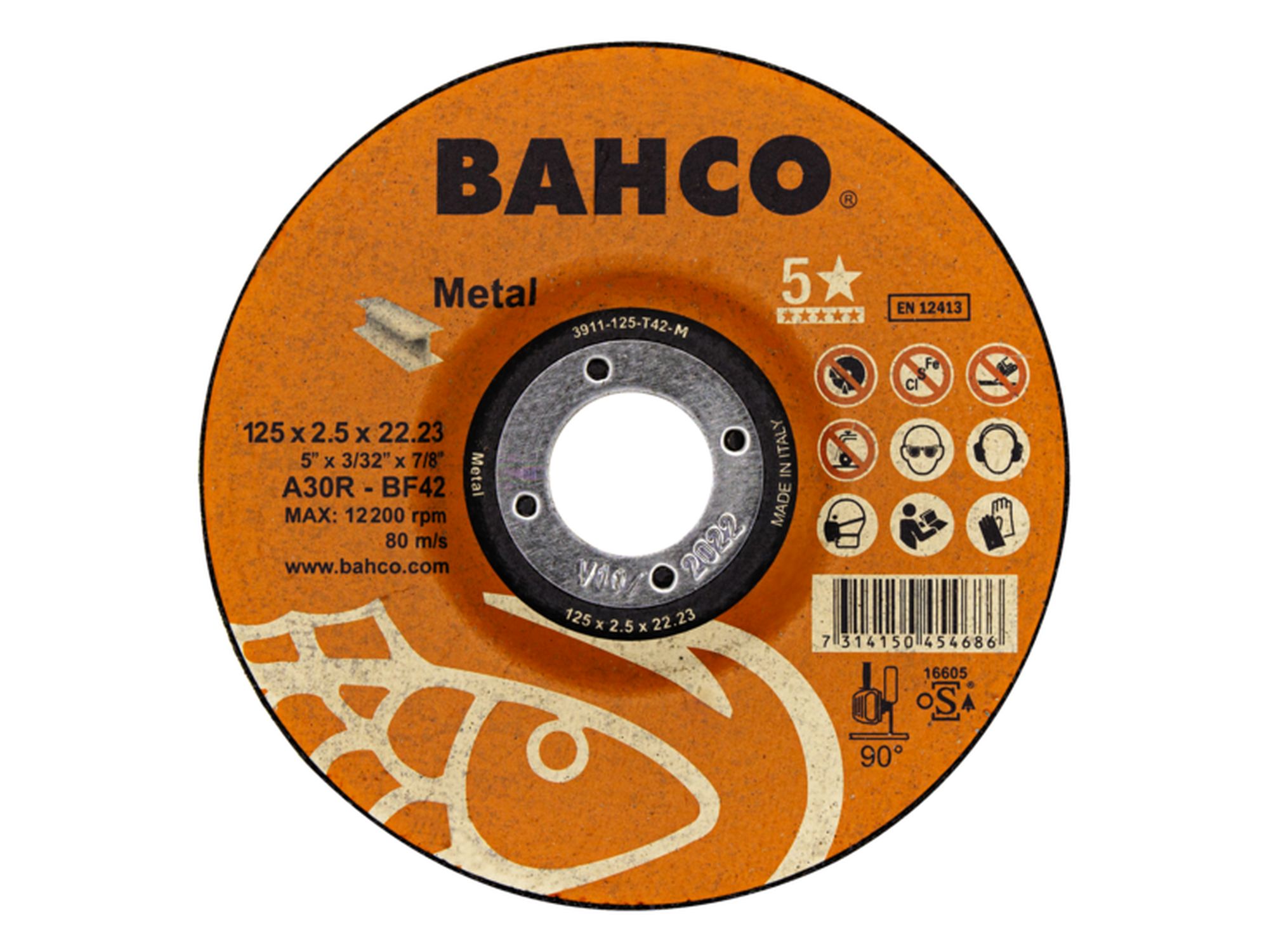 Discos abrasivos de corte de alto rendimiento para metal 150 x 2.5 x 22.23mm