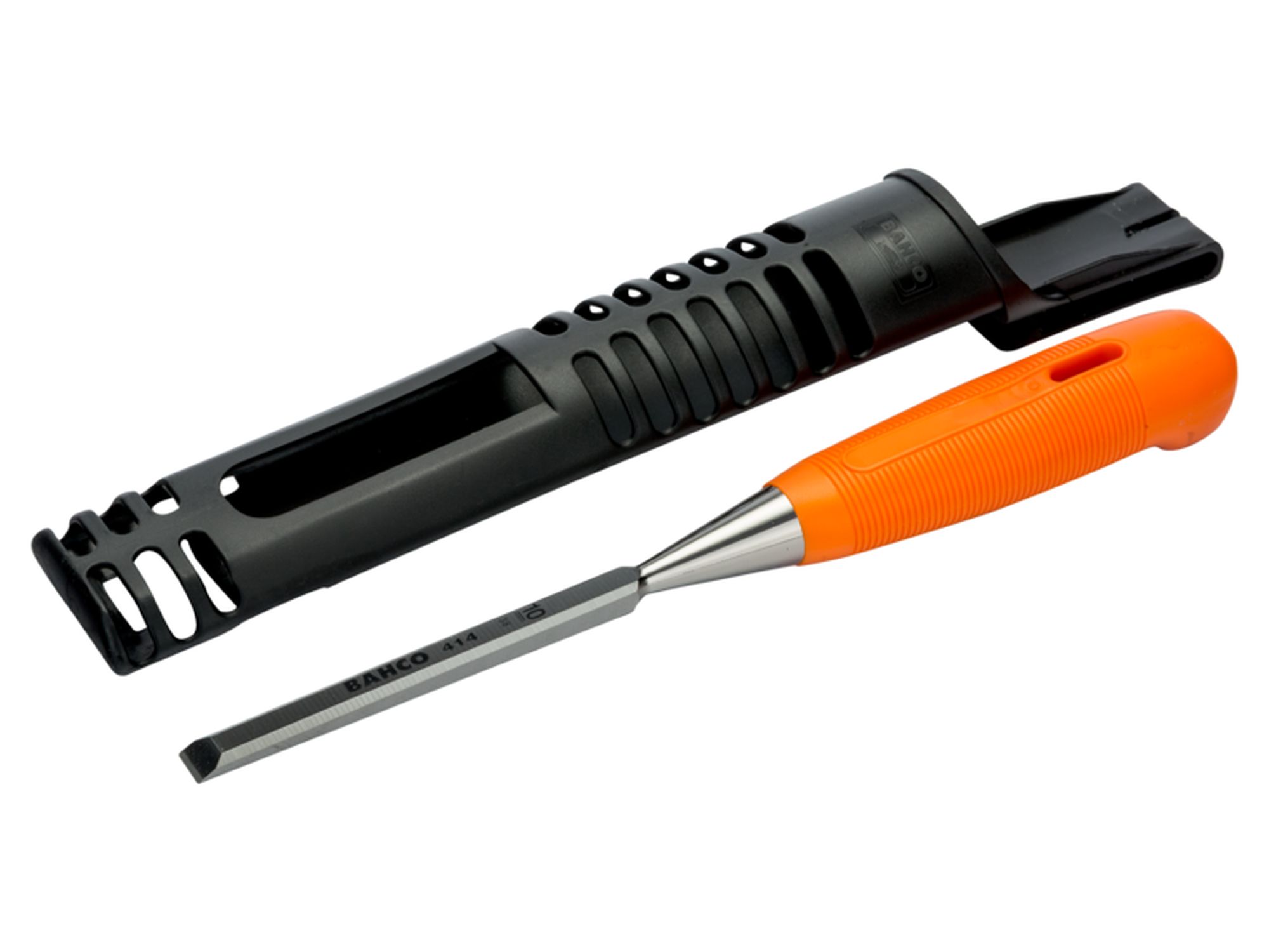 Formón con mango de polipropileno naranja de 32 mm