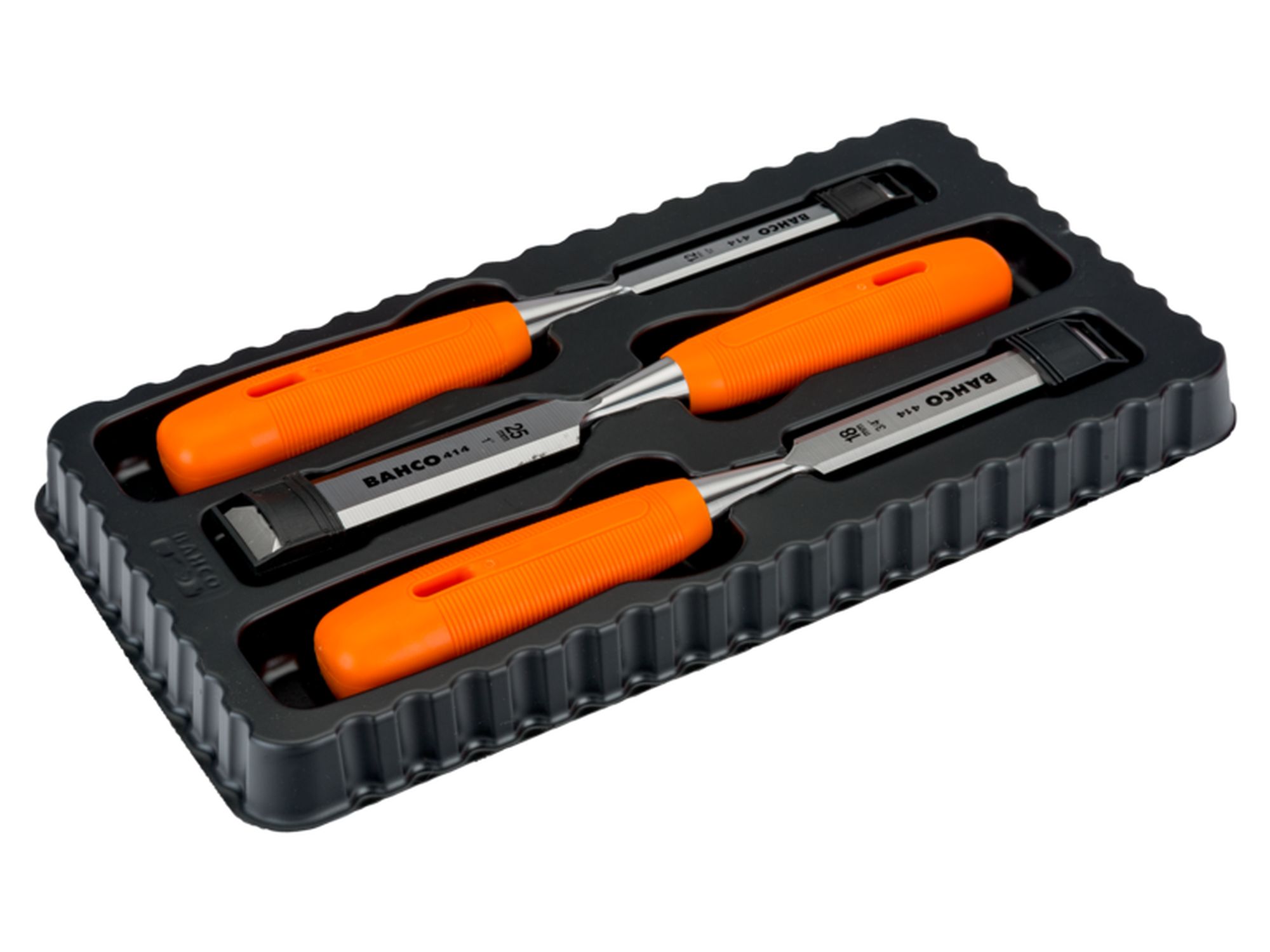 Juego de formones con mango de polipropileno (3 piezas/caja de cartón)